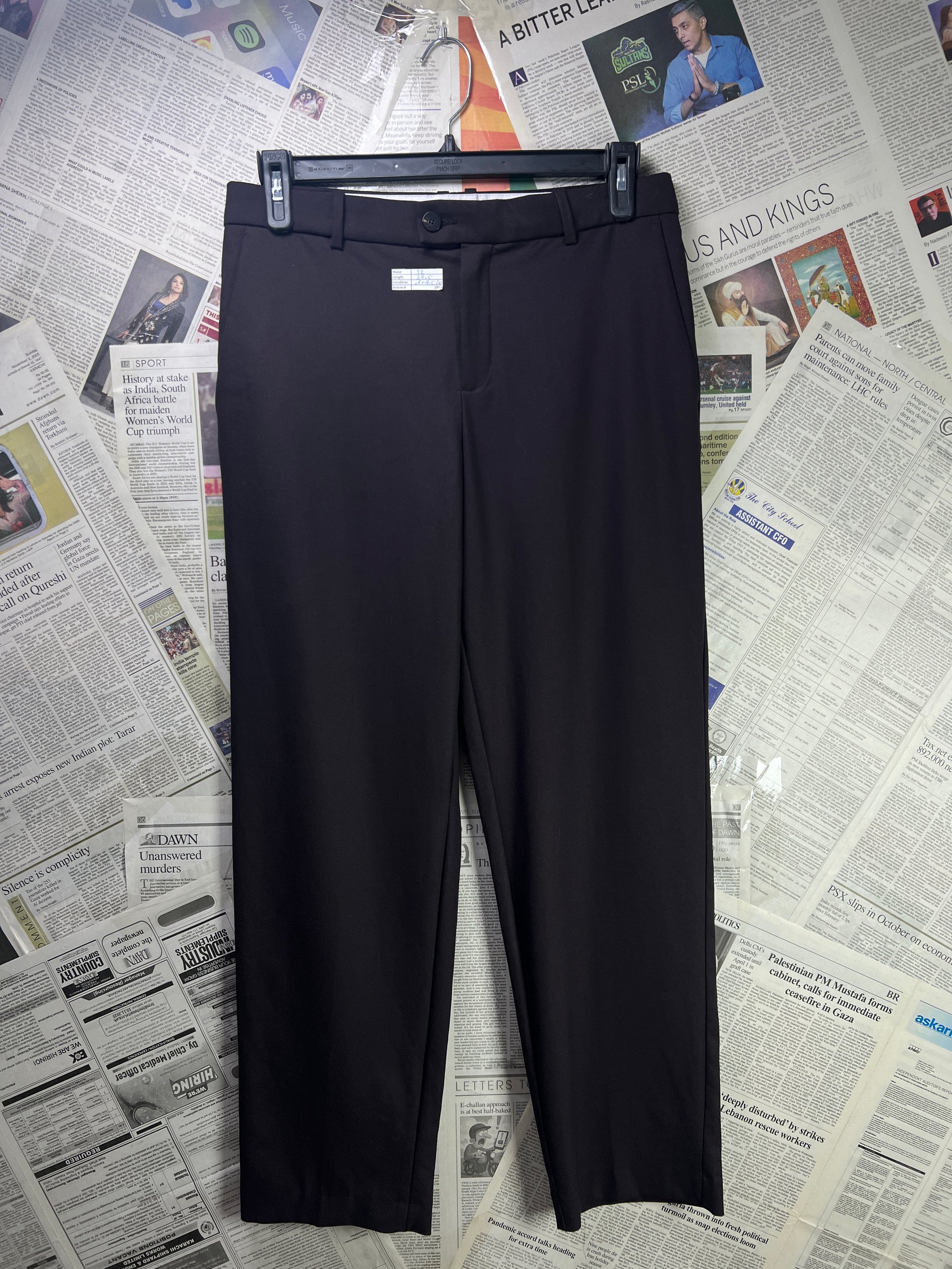 Mango® Waist: 32" | Chocolate Brown| Trouser | Poly Viscose | 2898 - Genuine Maal