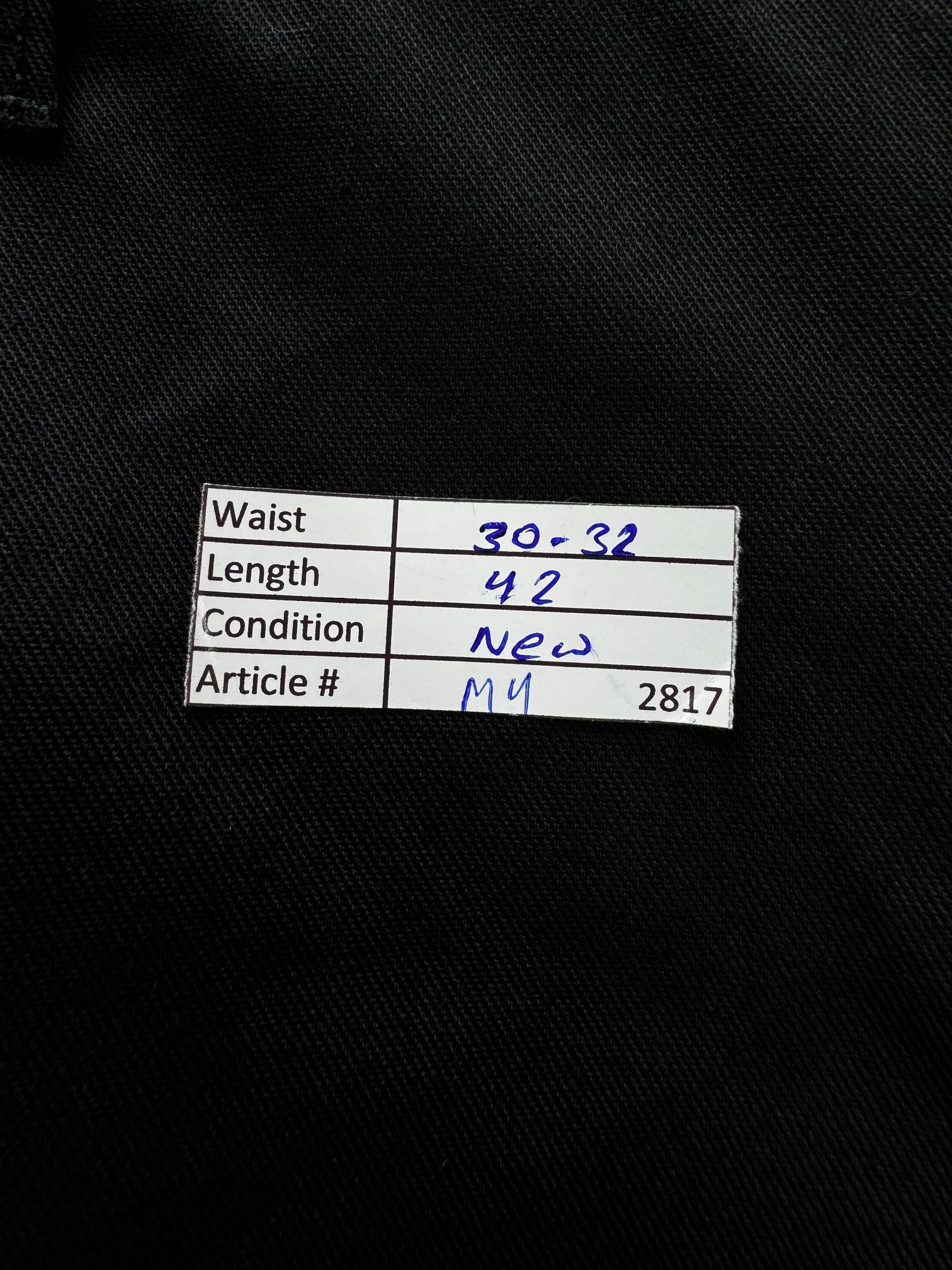 Fort Workwear® Waist: 30" to 32" | Black | Cargo Pants | Poly-Cotton | M4 - 2817 - Genuine Maal