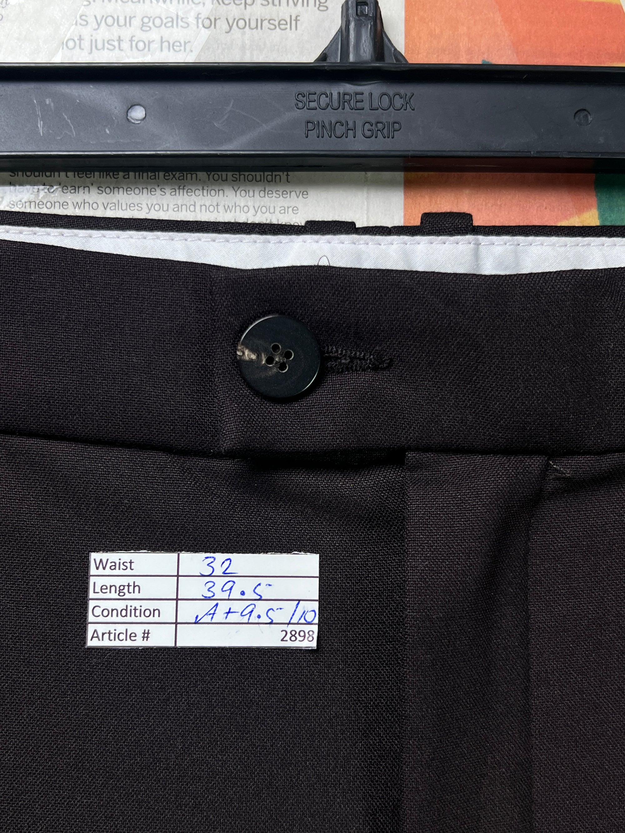 Mango® Waist: 32" | Chocolate Brown| Trouser | Poly Viscose | 2898 - Genuine Maal