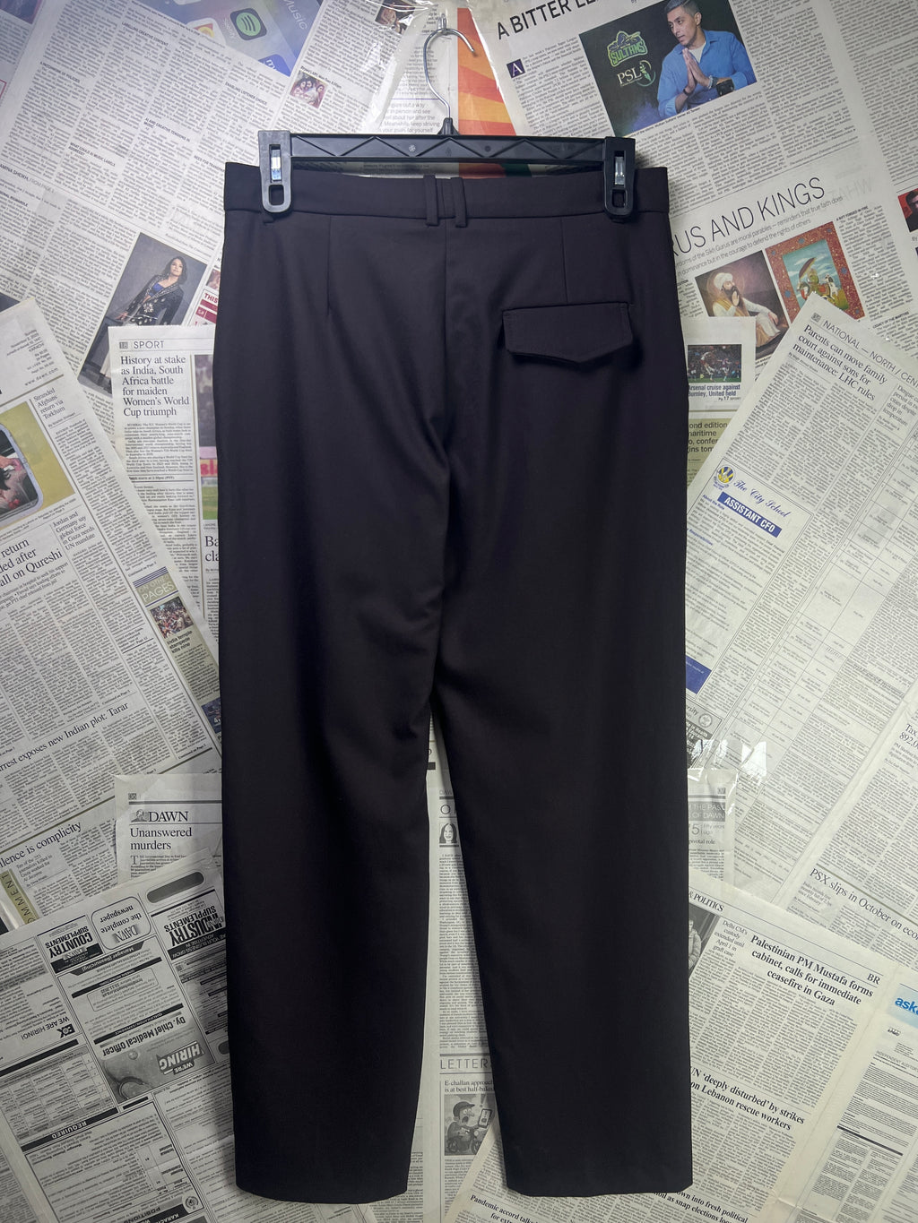 Mango® Waist: 32" | Chocolate Brown| Trouser | Poly Viscose | 2898 - Genuine Maal