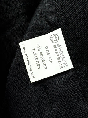 Fort Workwear® Waist: 30" to 32" | Black | Cargo Pants | Poly-Cotton | M4 - 2817 - Genuine Maal