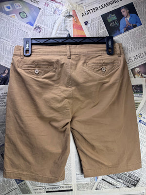 TEX® Waist: 32" | Khaki | Chino Shorts | Cotton - Elastane | 1713 - Genuine Maal