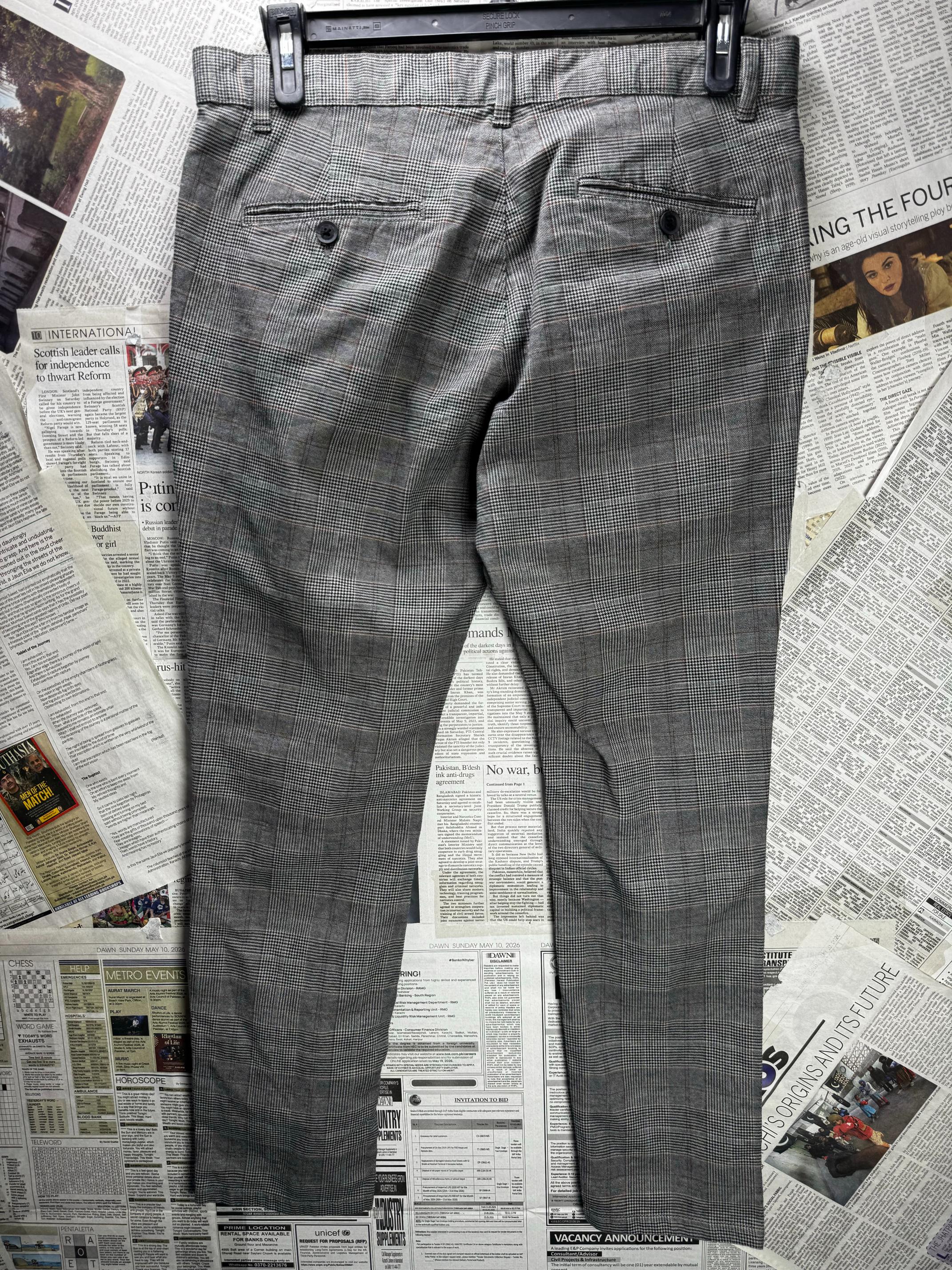 Next® Waist: 34" | Check | Skinny Fit Chino Pants | Cotton-Elastane | M4 - 2835 - Genuine Maal