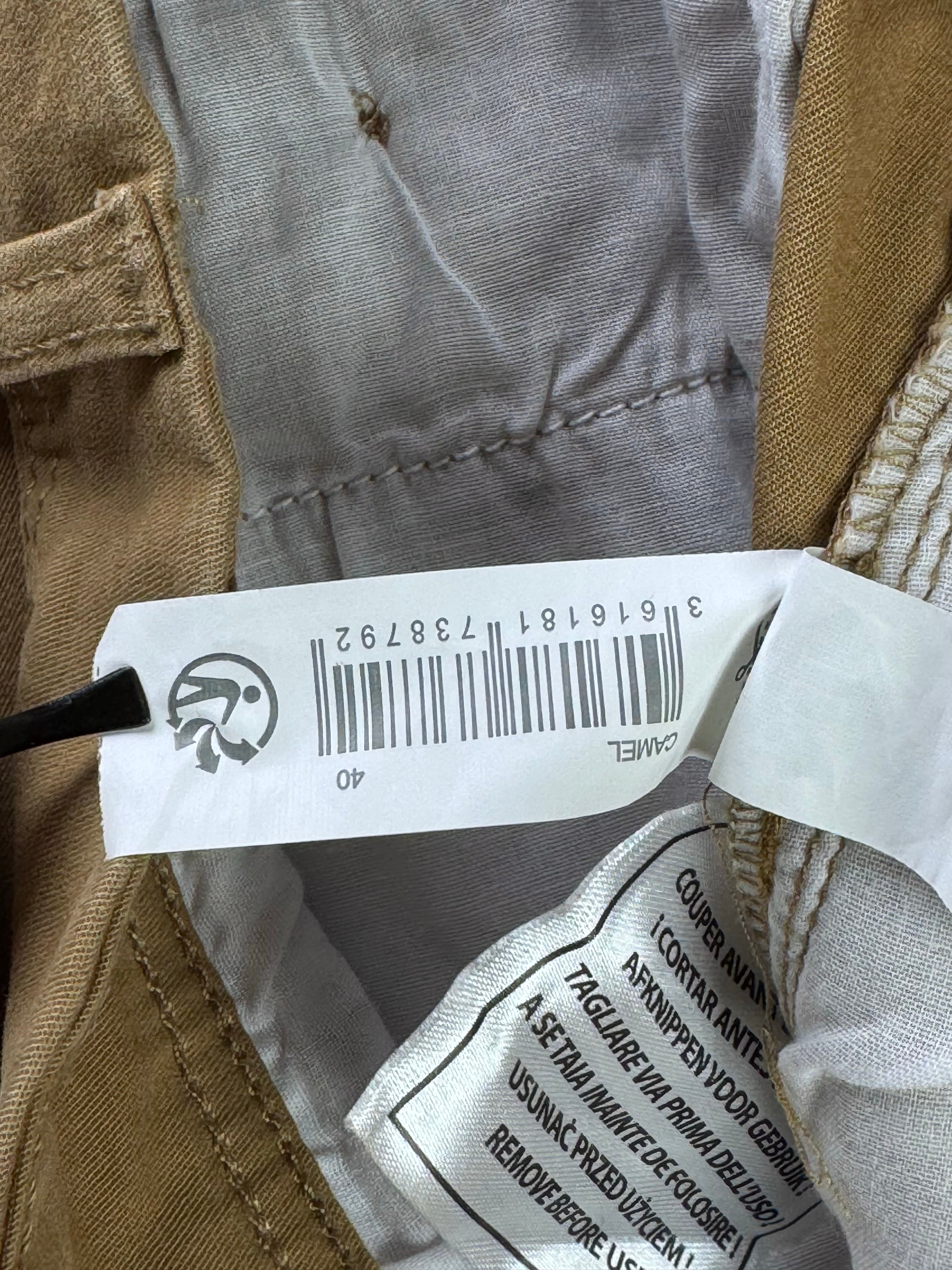 TEX® Waist: 32" | Khaki | Chino Shorts | Cotton - Elastane | 1713 - Genuine Maal