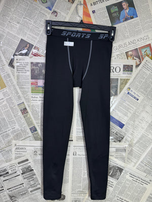 Sports® Waist: 24 | Black | Poly | Thermal Trouer | 1154 - Genuine Maal