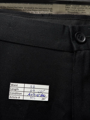 Jack Reid® Waist: 38" | Black | Dress Pant | Poly-Viscose | M5 - 2827 - Genuine Maal