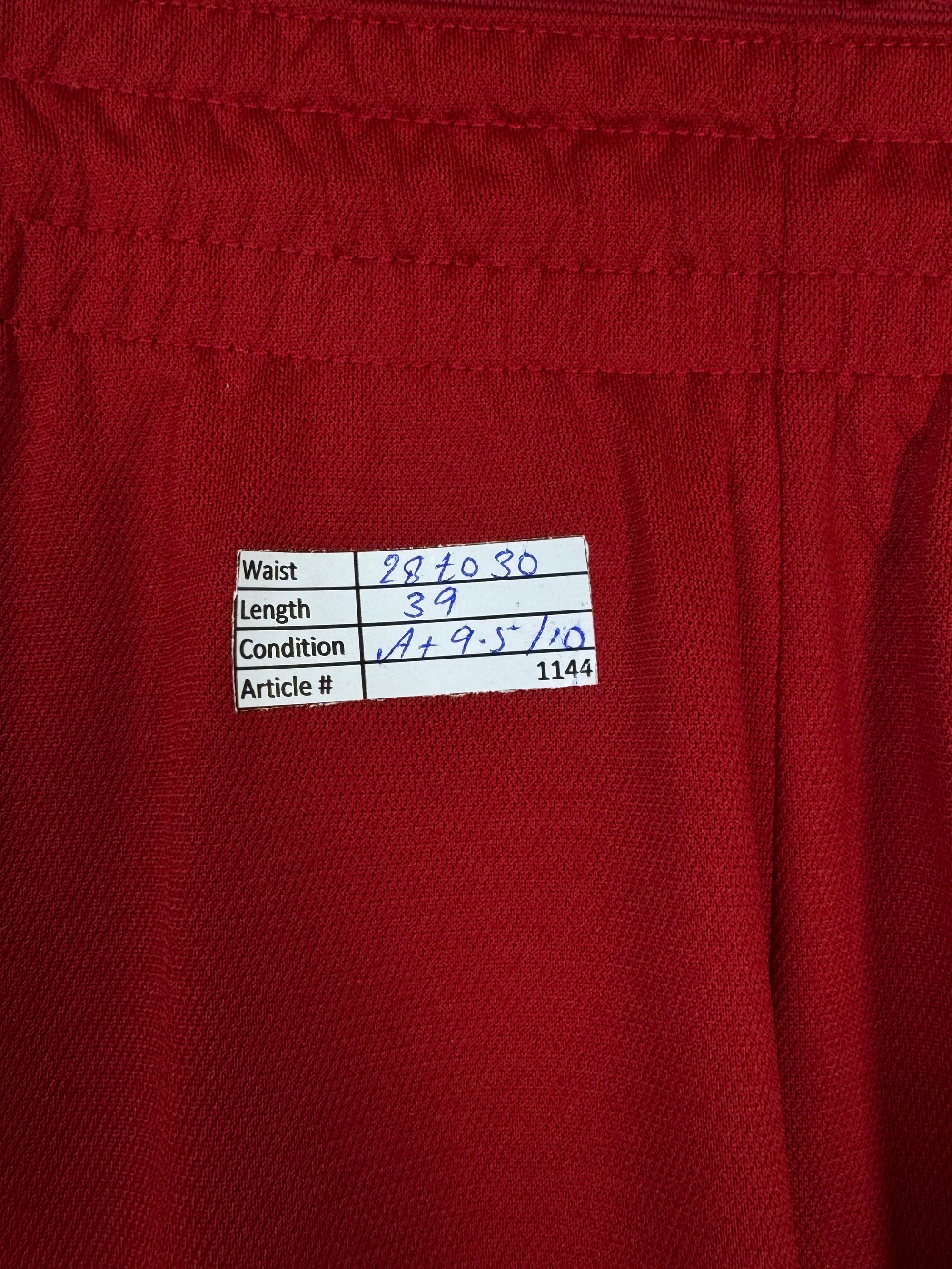 Jordan® Waist: 28" to 30 | Red | Poly | Trouers | 1144 - Genuine Maal