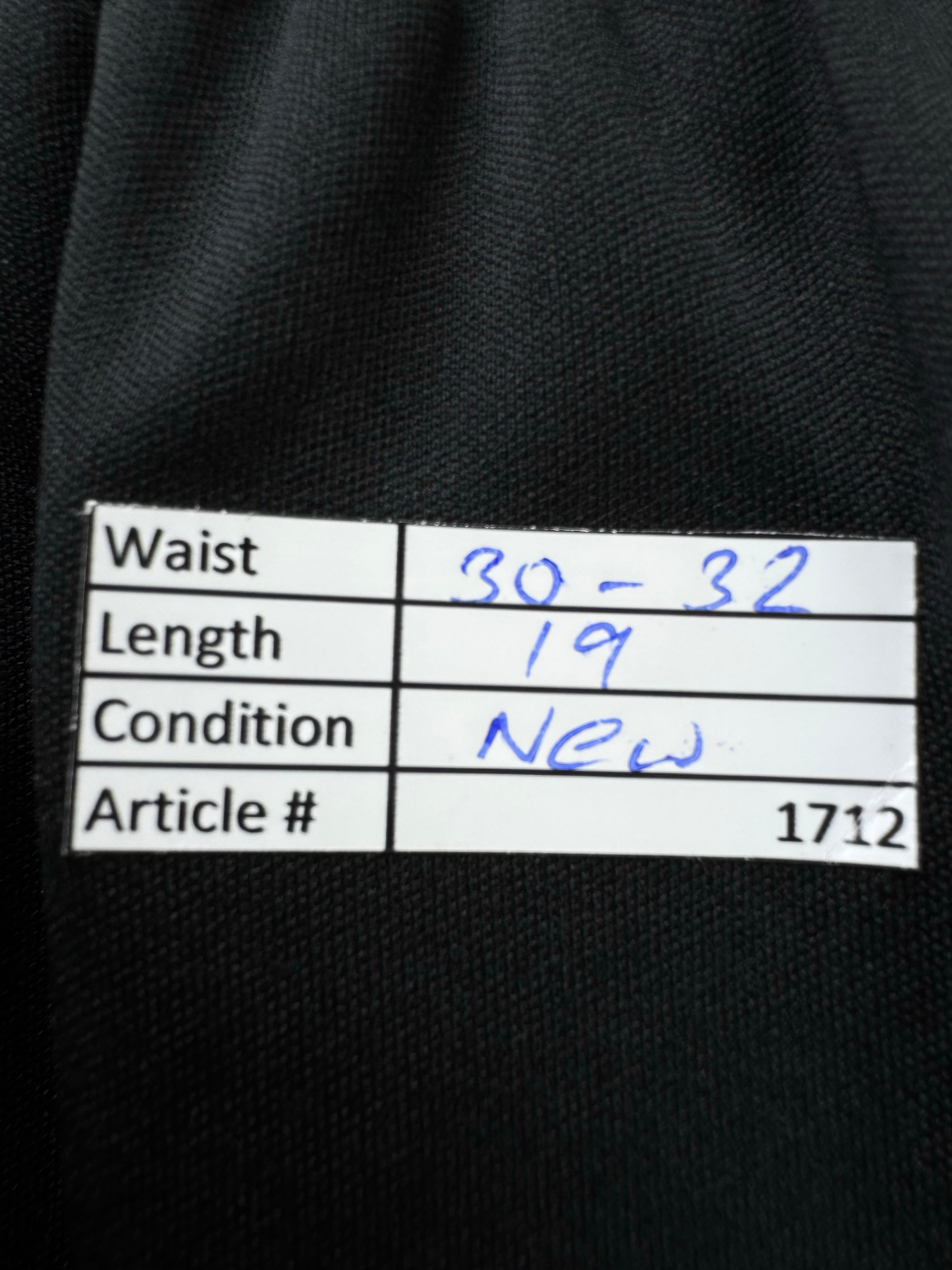 UHLSports® Waist: 30" to 32" | Black | Sports Shorts | Poly | 1712 - Genuine Maal