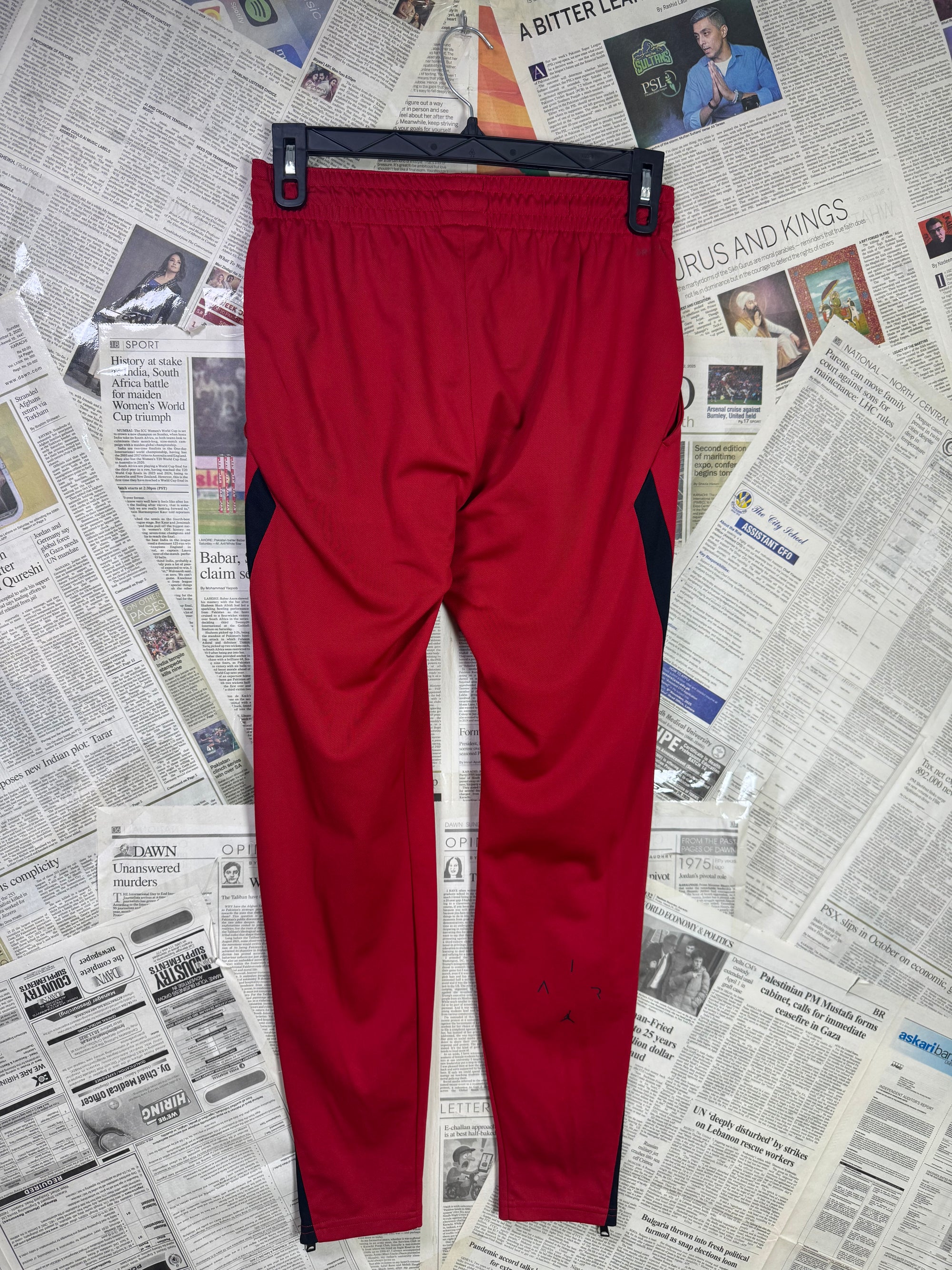 Jordan® Waist: 28" to 30 | Red | Poly | Trouers | 1144 - Genuine Maal