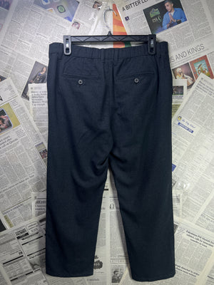 Union® Waist: 36" | Charcoal Checks | Short Length Pant | Poly Viscose | 2409 - Genuine Maal
