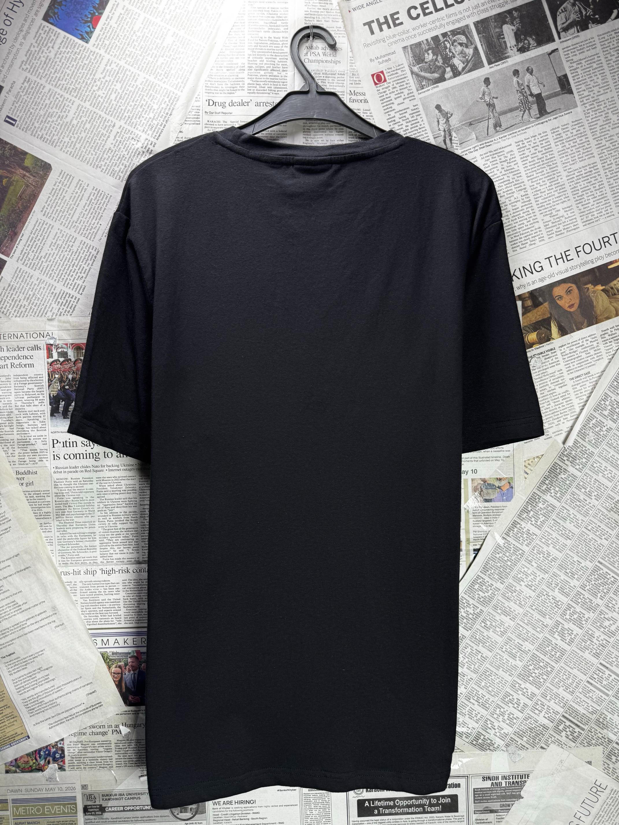Kings® Medium | Chest: 21.5" | Black | T-Shirt | Cotton-Elastane | M5 - 5566 - Genuine Maal