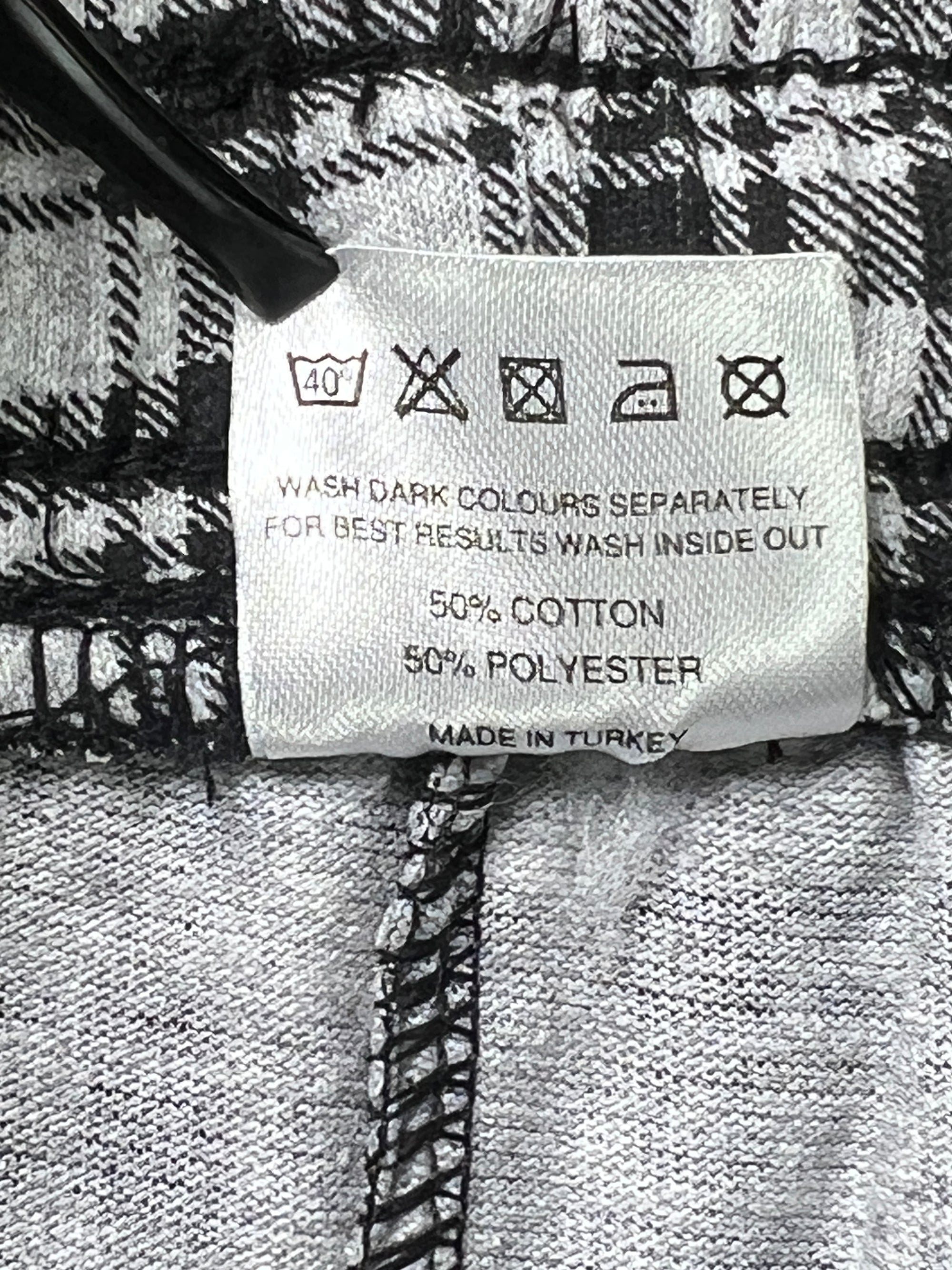 ® Waist: 30" | Check | Pajama | Cotton Poly | 2424 - Genuine Maal