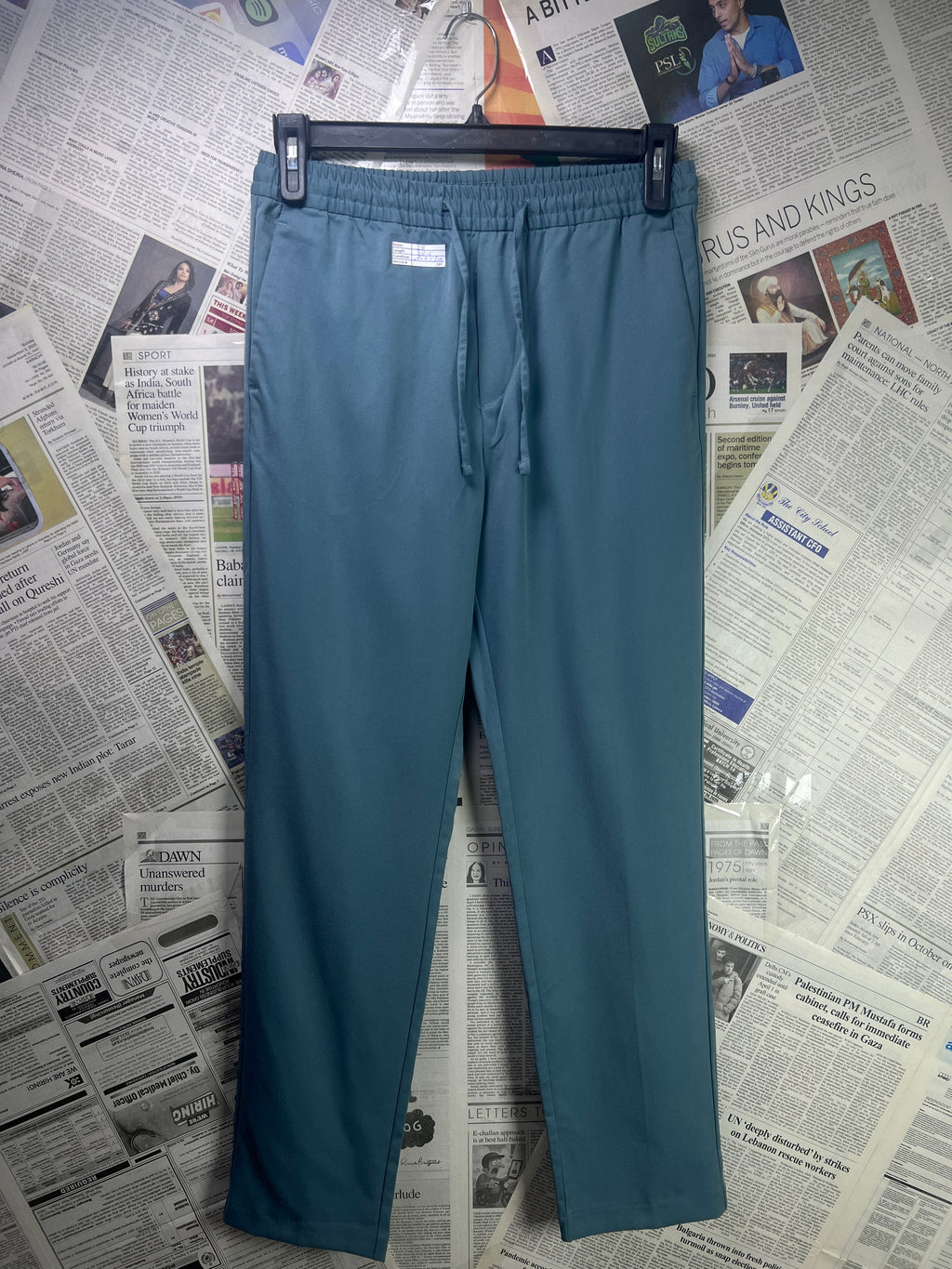 H&M® Waist: 28" | Teal | Trouser | Stretch Lining | Poly Viscose | 2411 - Genuine Maal