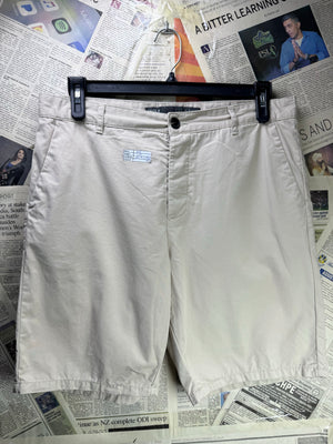 Denim CO.® Waist: 34" | Beige | Chino Shorts | Cotton | 1710 - Genuine Maal