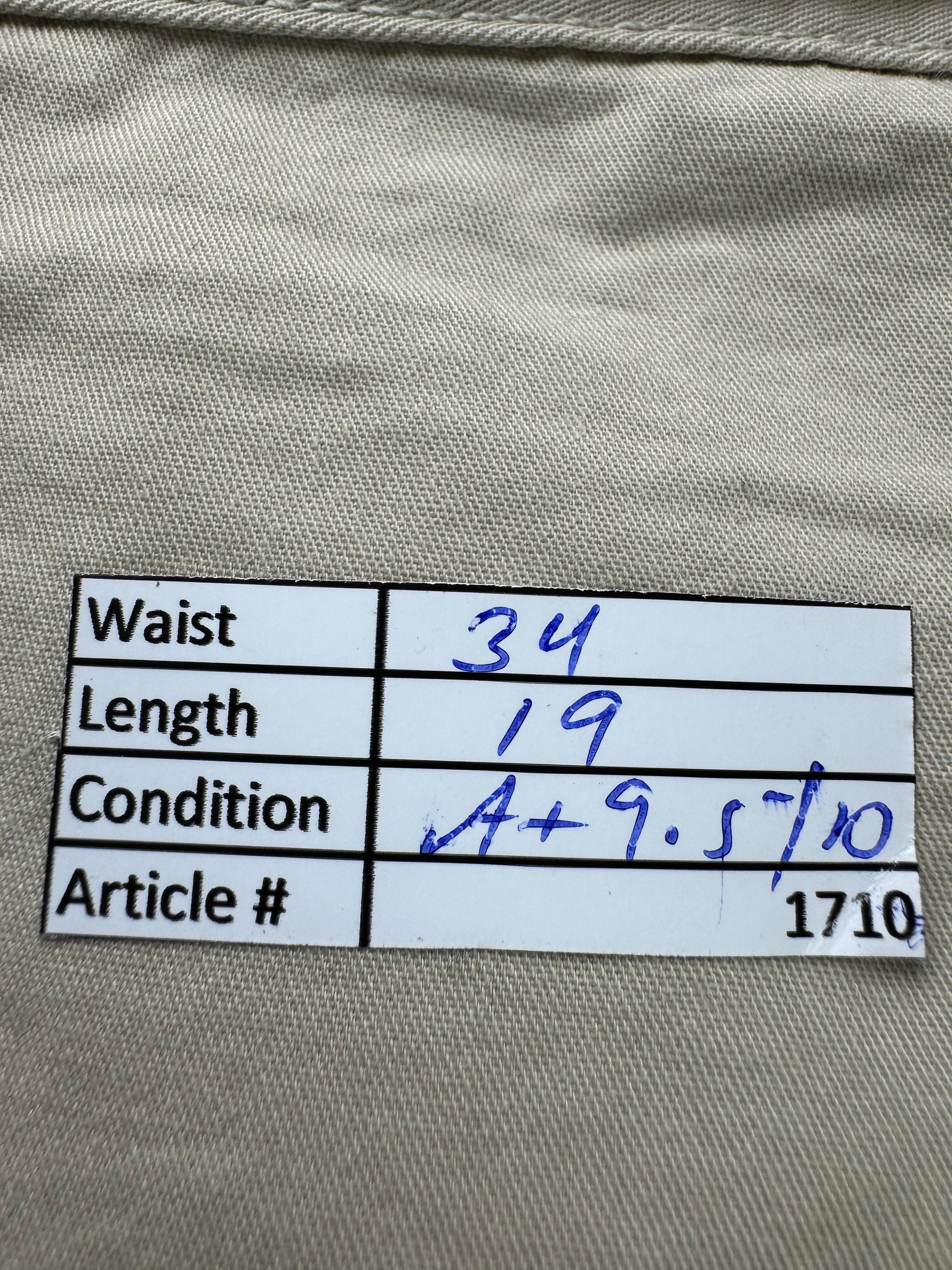 Denim CO.® Waist: 34" | Beige | Chino Shorts | Cotton | 1710 - Genuine Maal