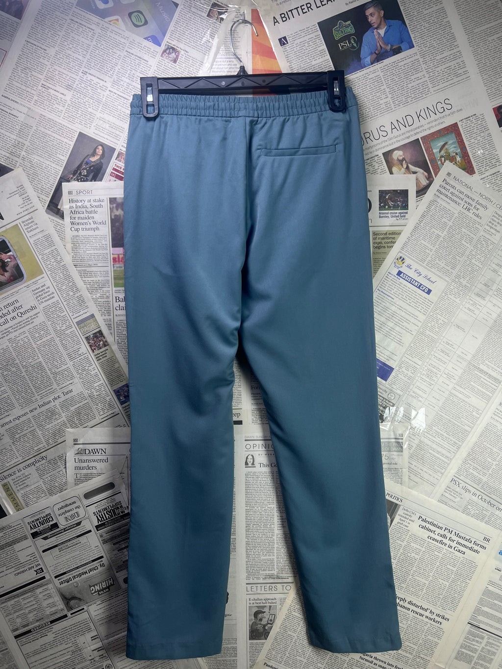H&M® Waist: 28" | Teal | Trouser | Stretch Lining | Poly Viscose | 2411 - Genuine Maal