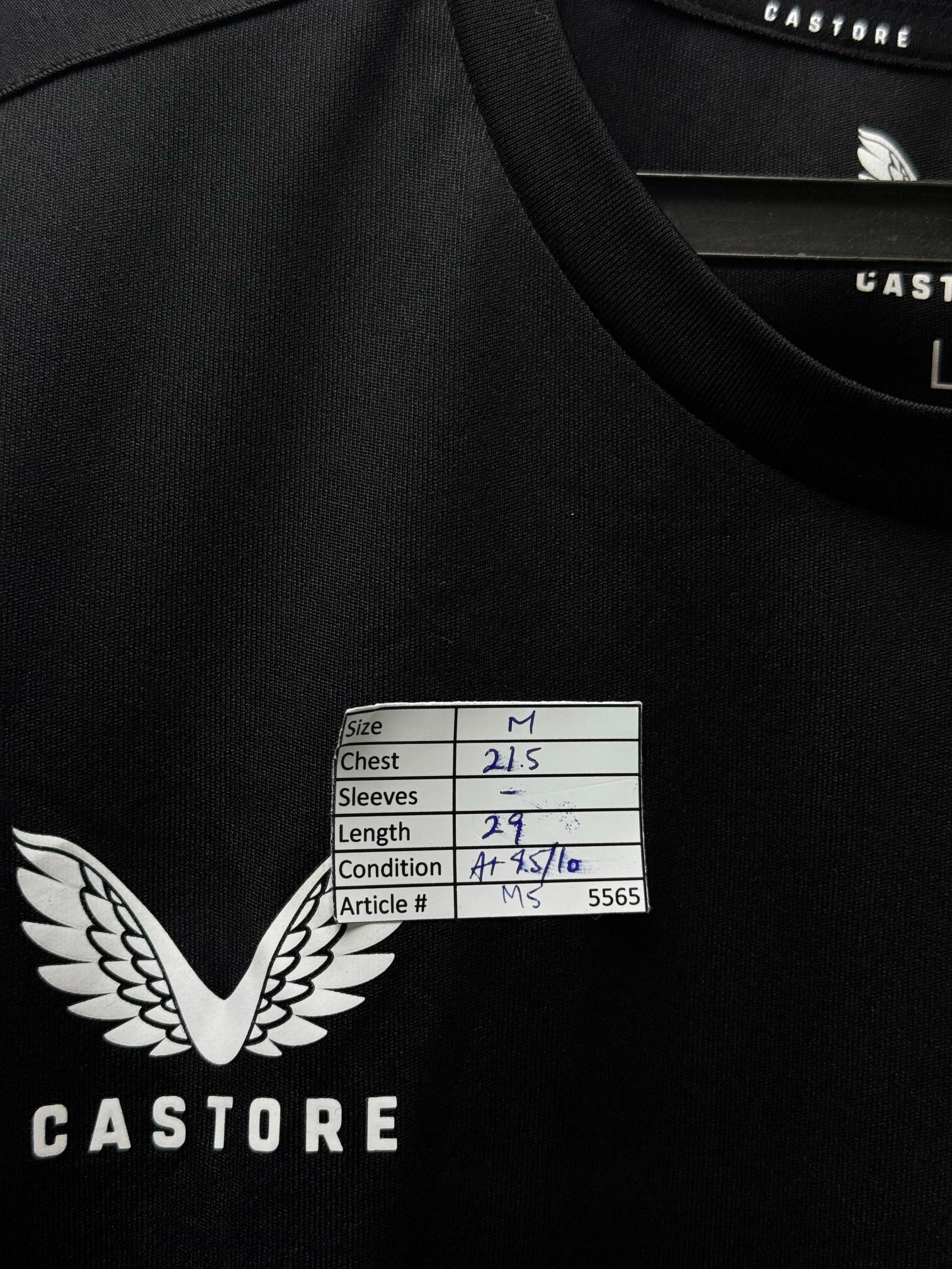 Castore® Medium | Chest: 21.5" | Black | T-Shirt | Polyester | M5 - 5565 - Genuine Maal