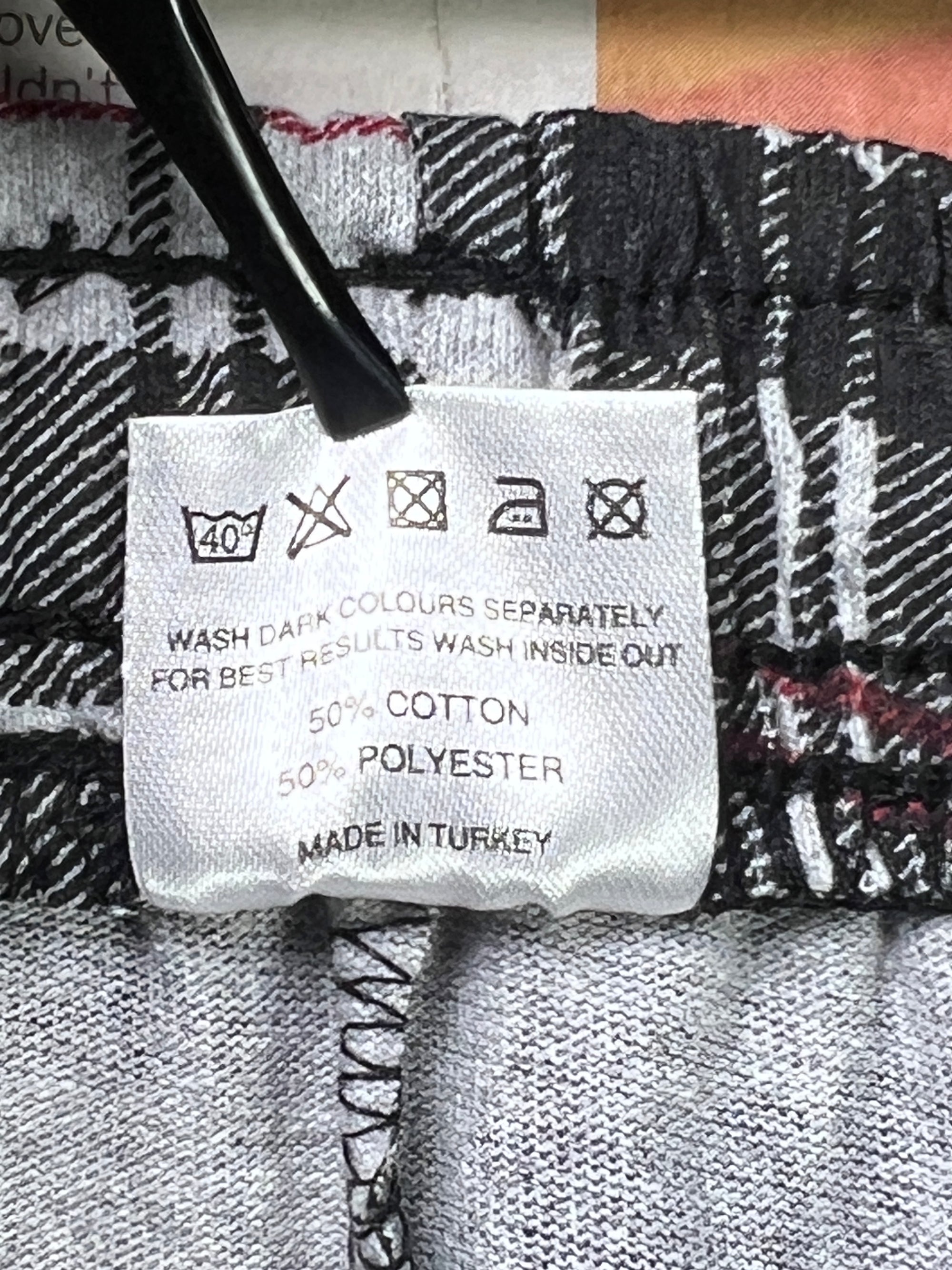 ® Waist: 30" | Check | Pajama | Poly Cotton | 2406 - Genuine Maal