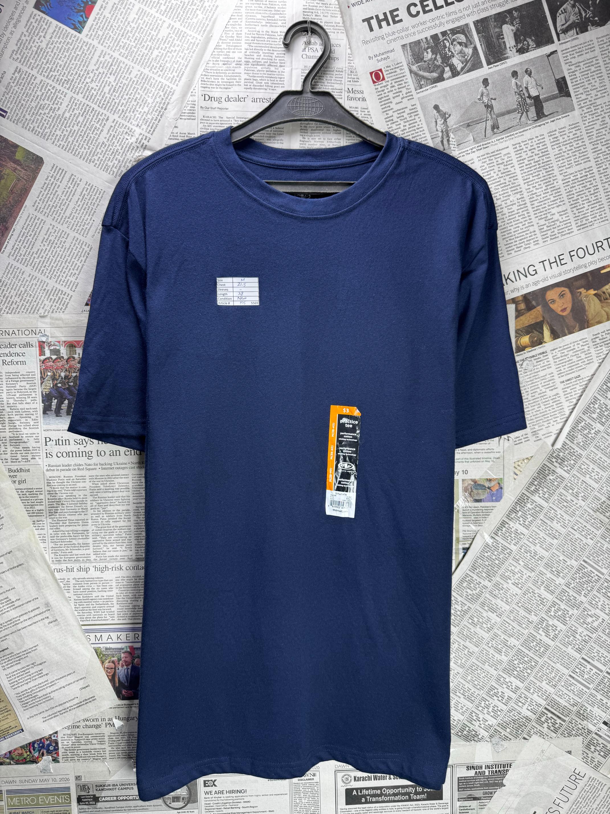 Atheletic Works® Medium | Chest: 21.5" | Blue | T-Shirt | Poly-Cotton | M5 - 5569 - Genuine Maal