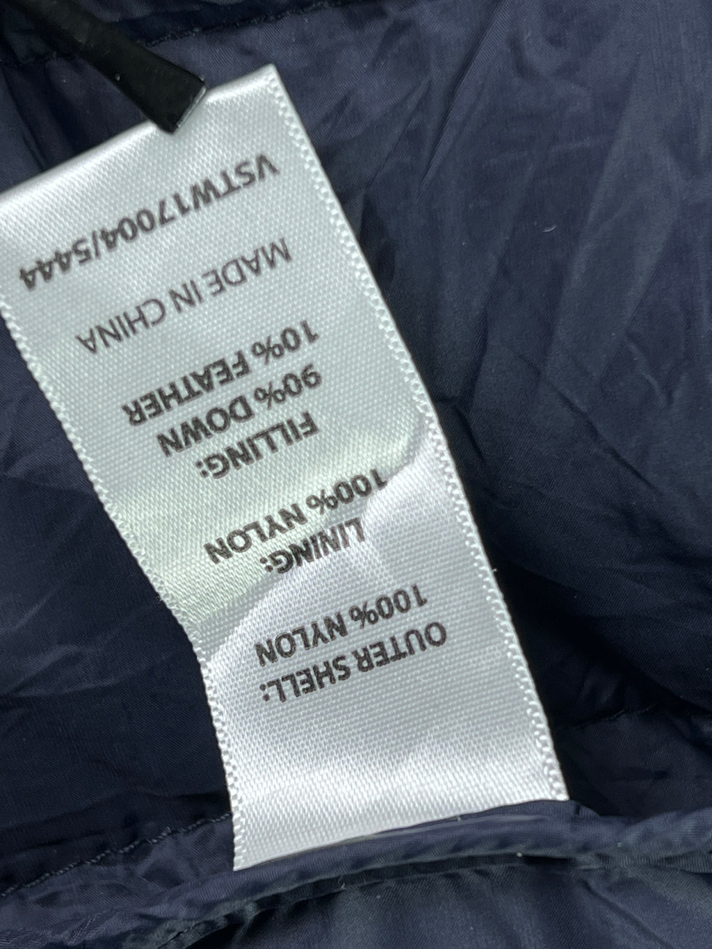 Gazman® Medium | Chest: 22" | Navy Blue | Sleeveless Puffer Jacket | Down/Feather Filling | 1765 - Genuine Maal