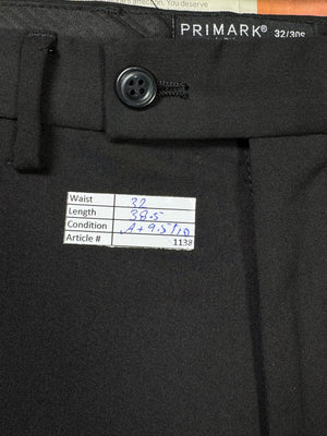 Primark® Waist: 32" | Black | Dress Pants | Fit: Slim | 1138 - Genuine Maal
