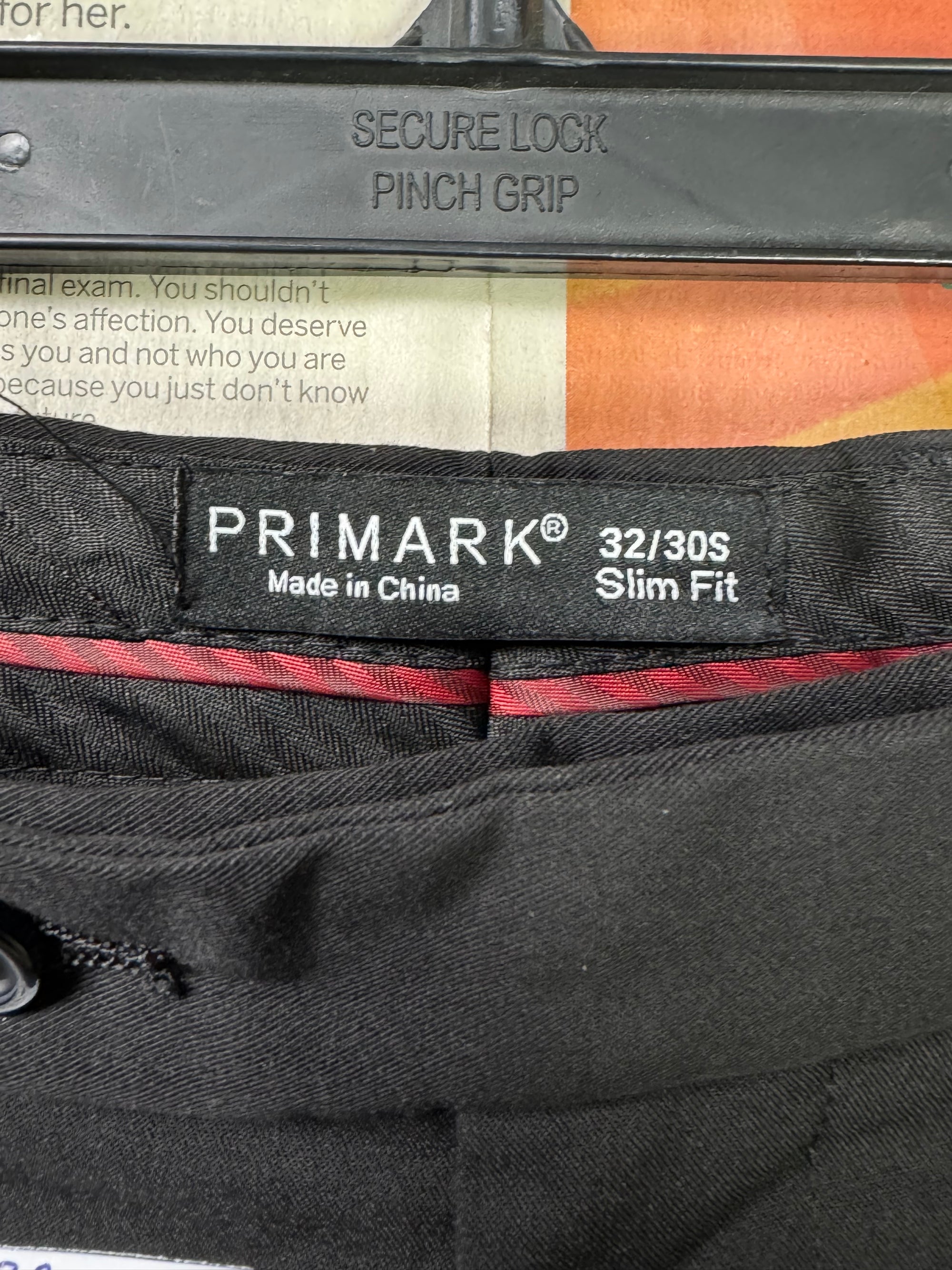 Primark® Waist: 32" | Black | Dress Pants | Fit: Slim | 1138 - Genuine Maal