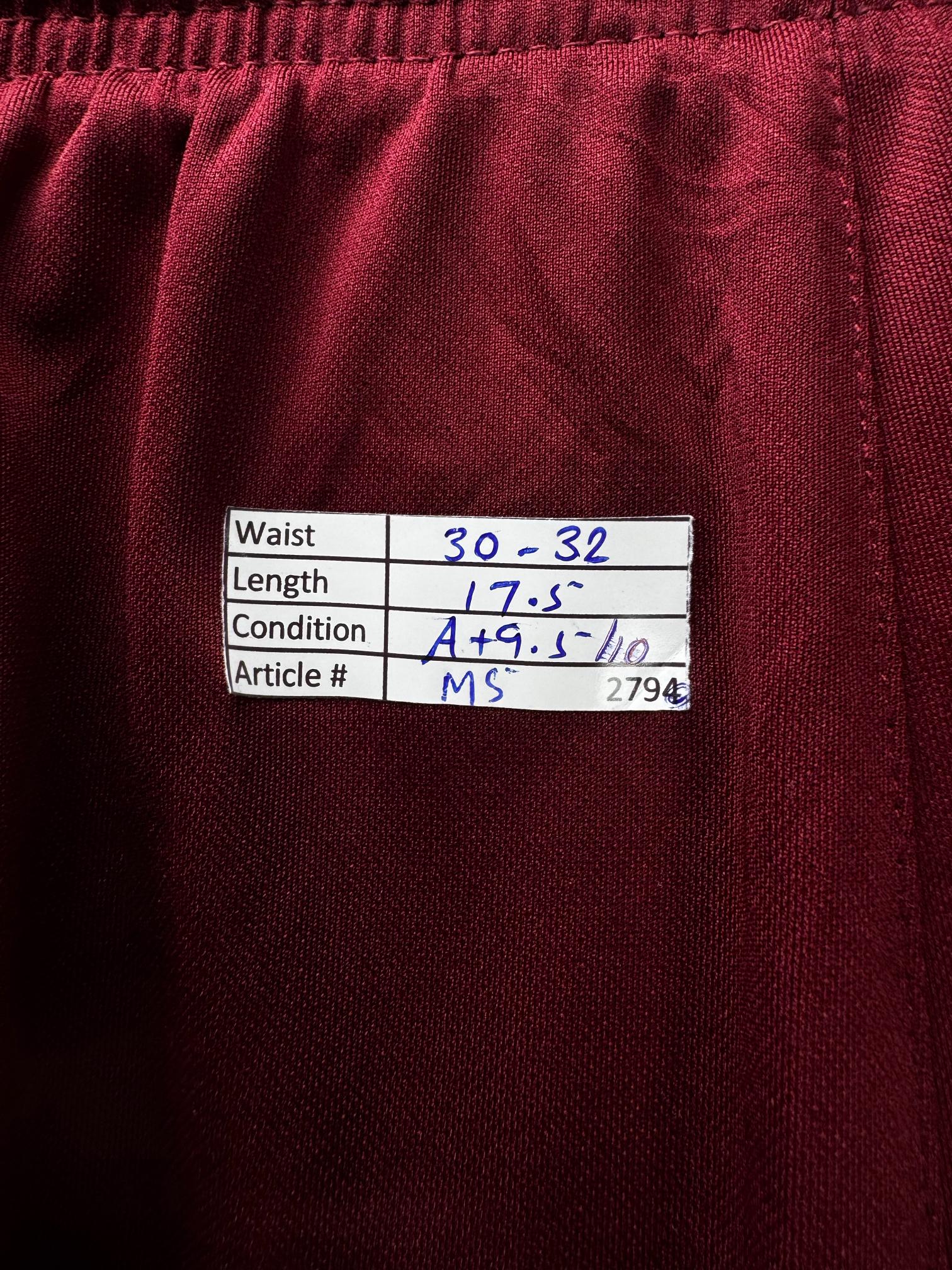N*ke® Waist: 30" to 32" | Red | Sports Shorts | Polyester | M5 - 2794 - Genuine Maal