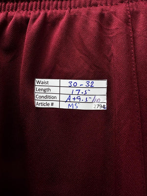 N*ke® Waist: 30" to 32" | Red | Sports Shorts | Polyester | M5 - 2794 - Genuine Maal