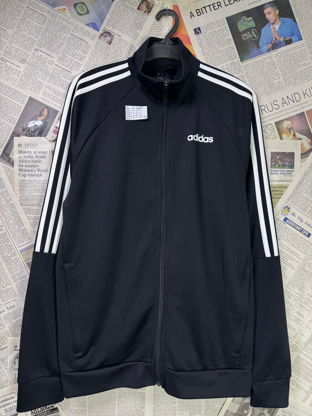 Adid*s® Small | Chest: 19.5" | Black | Jacket | Poly | 2230 - Genuine Maal