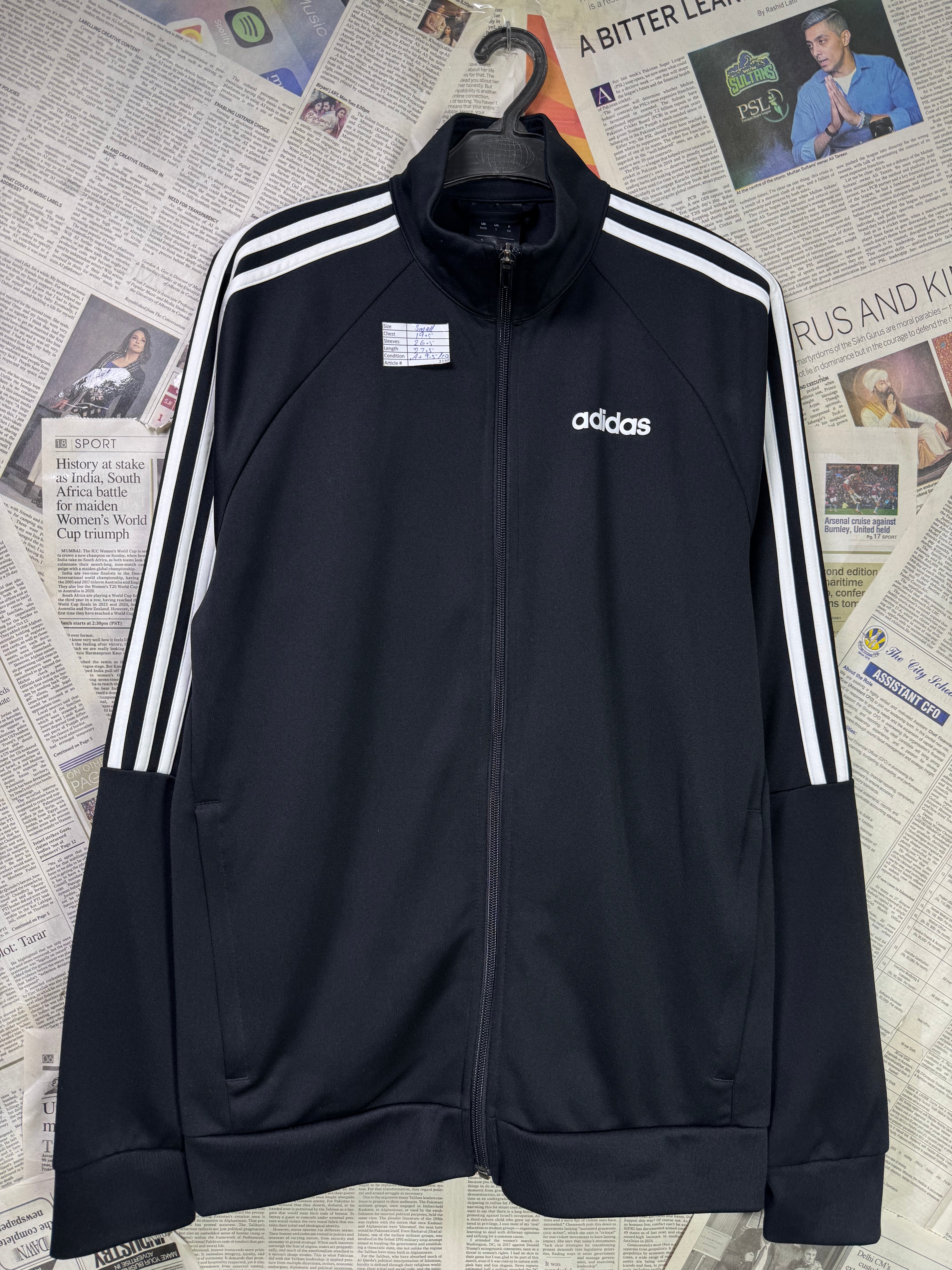 Adid*s® Small | Chest: 19.5" | Black | Jacket | Poly | 2230 - Genuine Maal