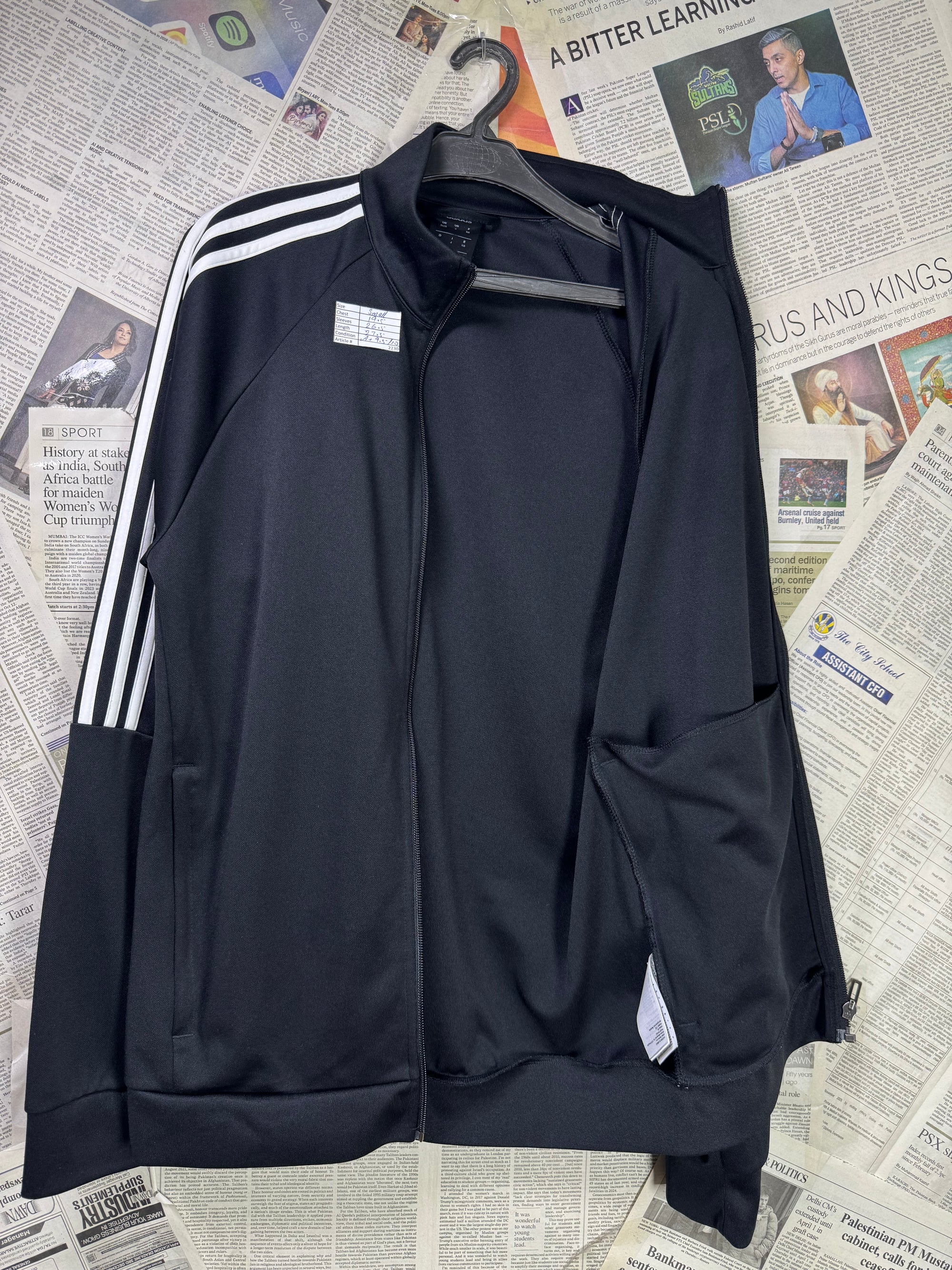 Adid*s® Small | Chest: 19.5" | Black | Jacket | Poly | 2230 - Genuine Maal