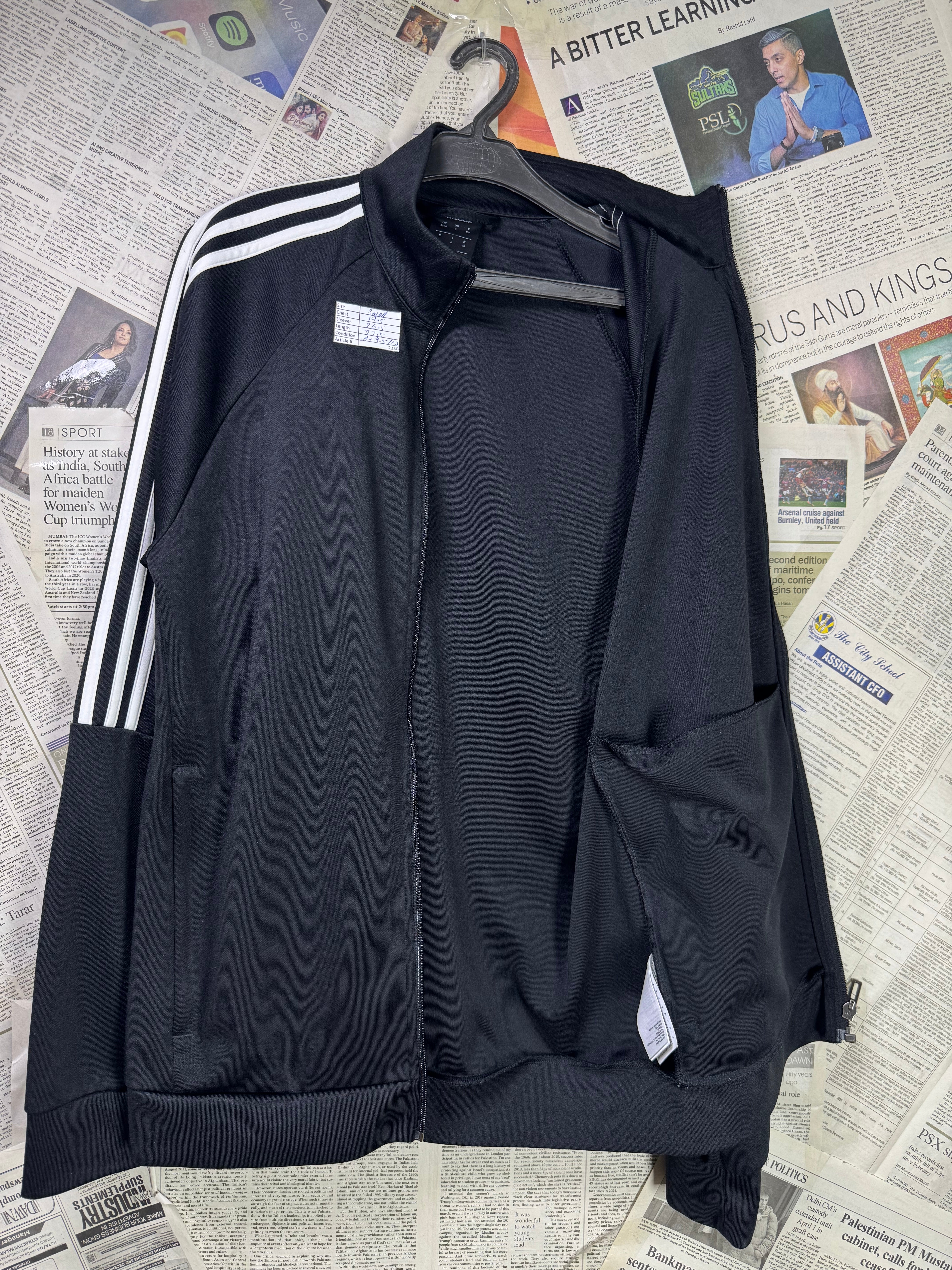 Adid*s® Small | Chest: 19.5" | Black | Jacket | Poly | 2230 - Genuine Maal