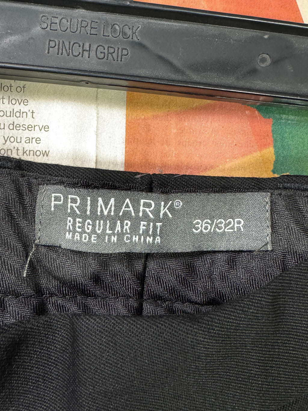 Primark® Waist: 36" | black | Dress Pants | Poly - Viscose | 1136 - Genuine Maal