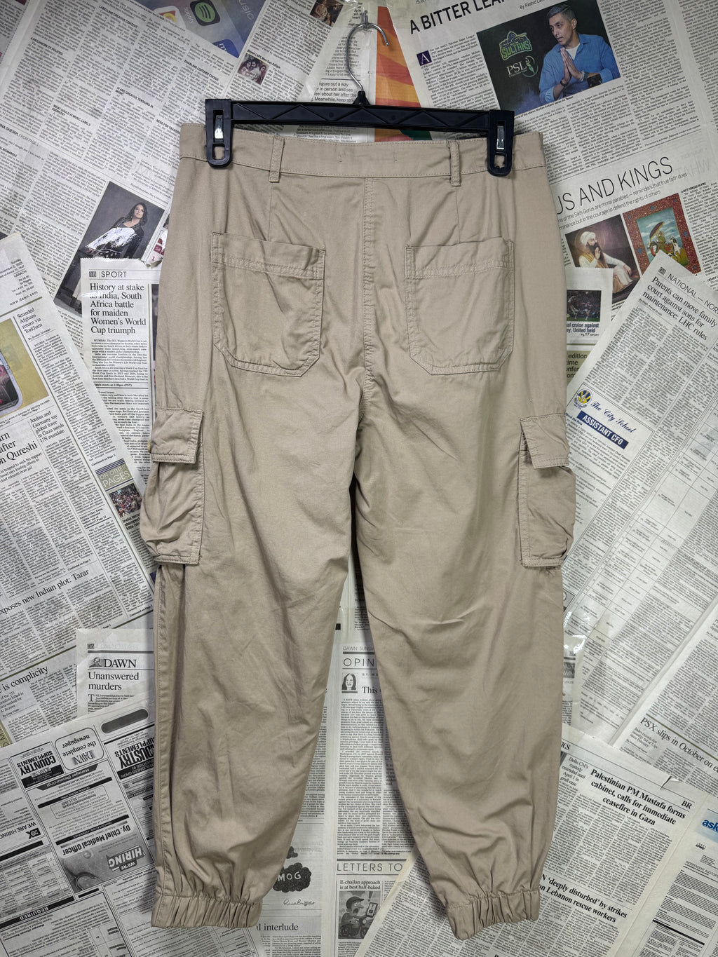 George® Waist: 32" | Beige | Cargo Trouser | Cotton | 1140 - Genuine Maal