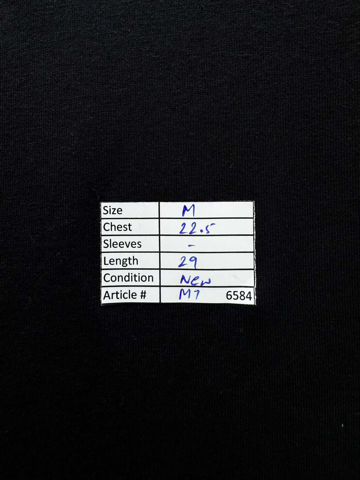 River Island® Medium | Chest: 22.5" | Black | T-Shirt | Cotton-Elastane | M7 - 6584