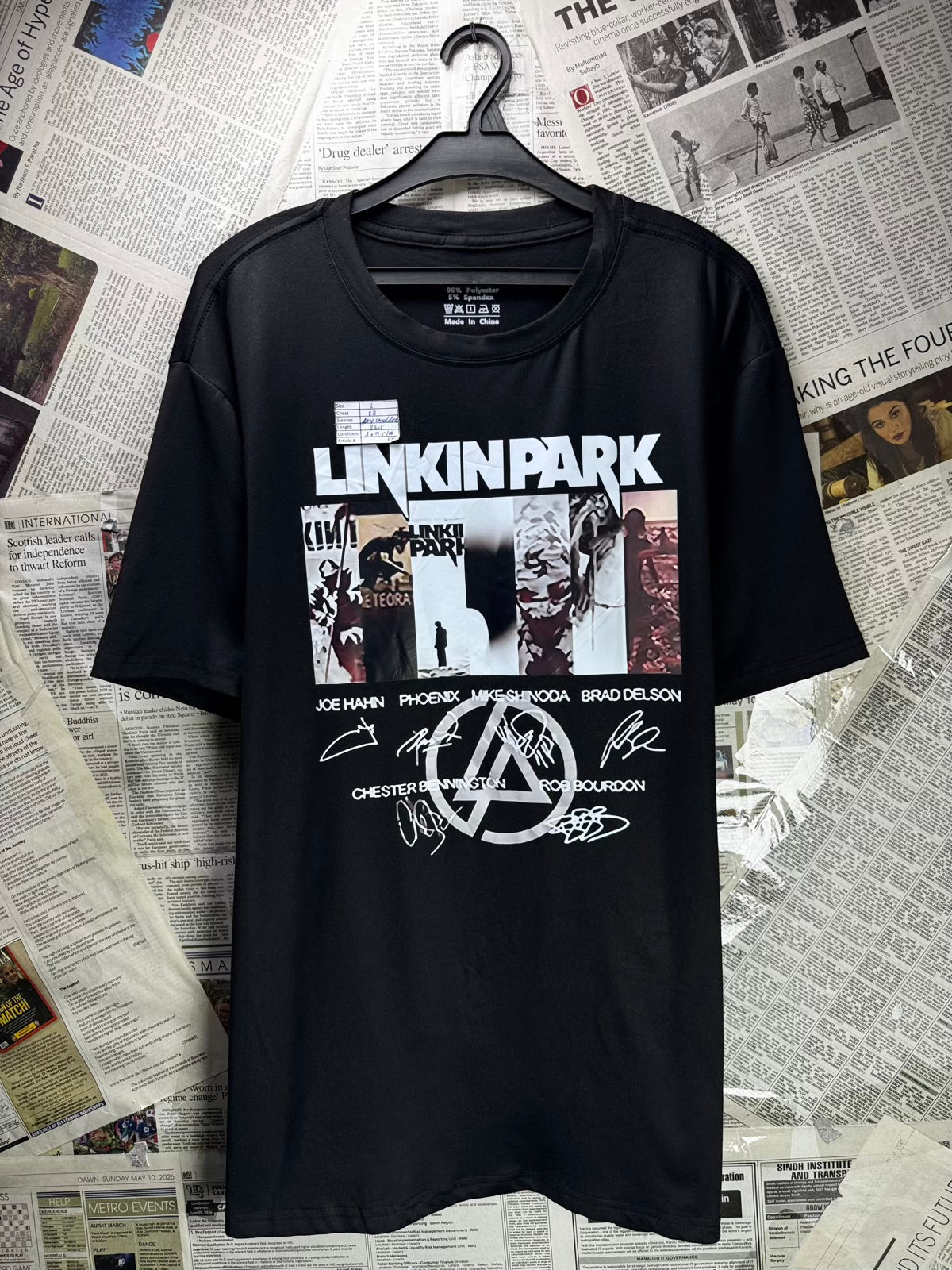 ® Large | Chest: 23" | Black | T-Shirt | Poly-Spandex | M7 - 6786