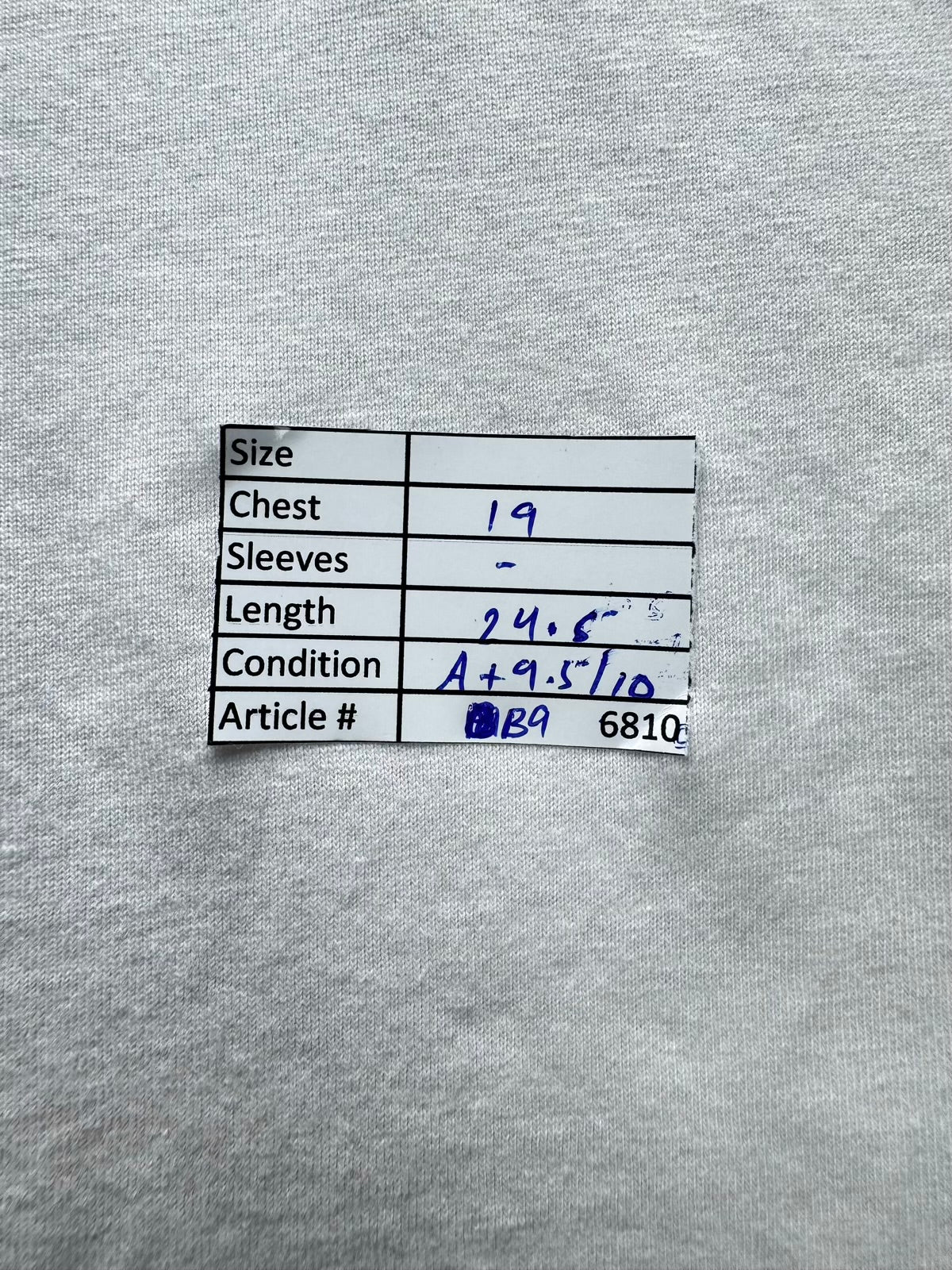 Primark® Small | Bust: 19" | White | T-Shirt  | B9 - 6810