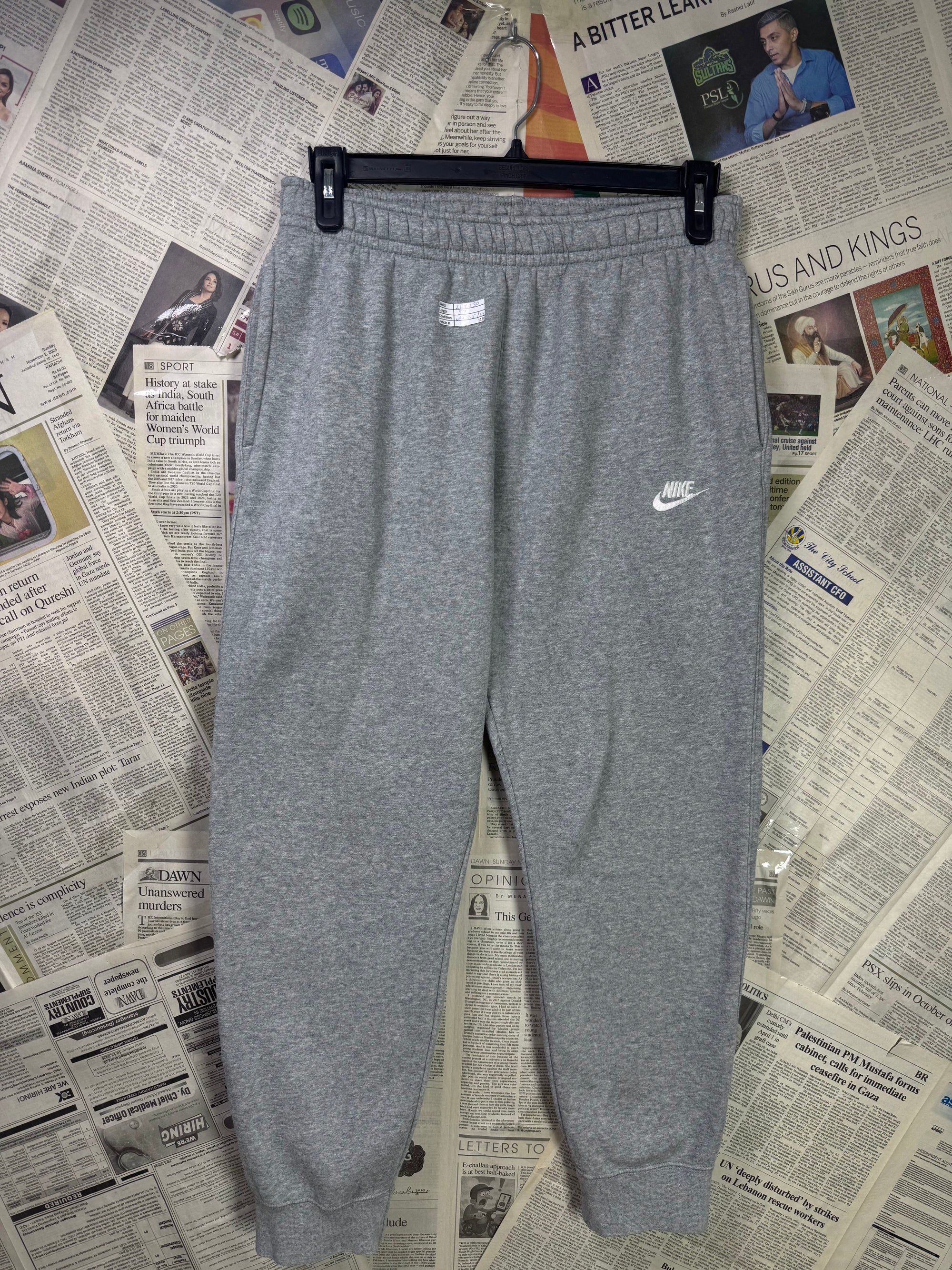 N*ke® Waist: 28" to 30" | Gray | Trouser | Inner: Fleece | Cotton | 1139 - Genuine Maal