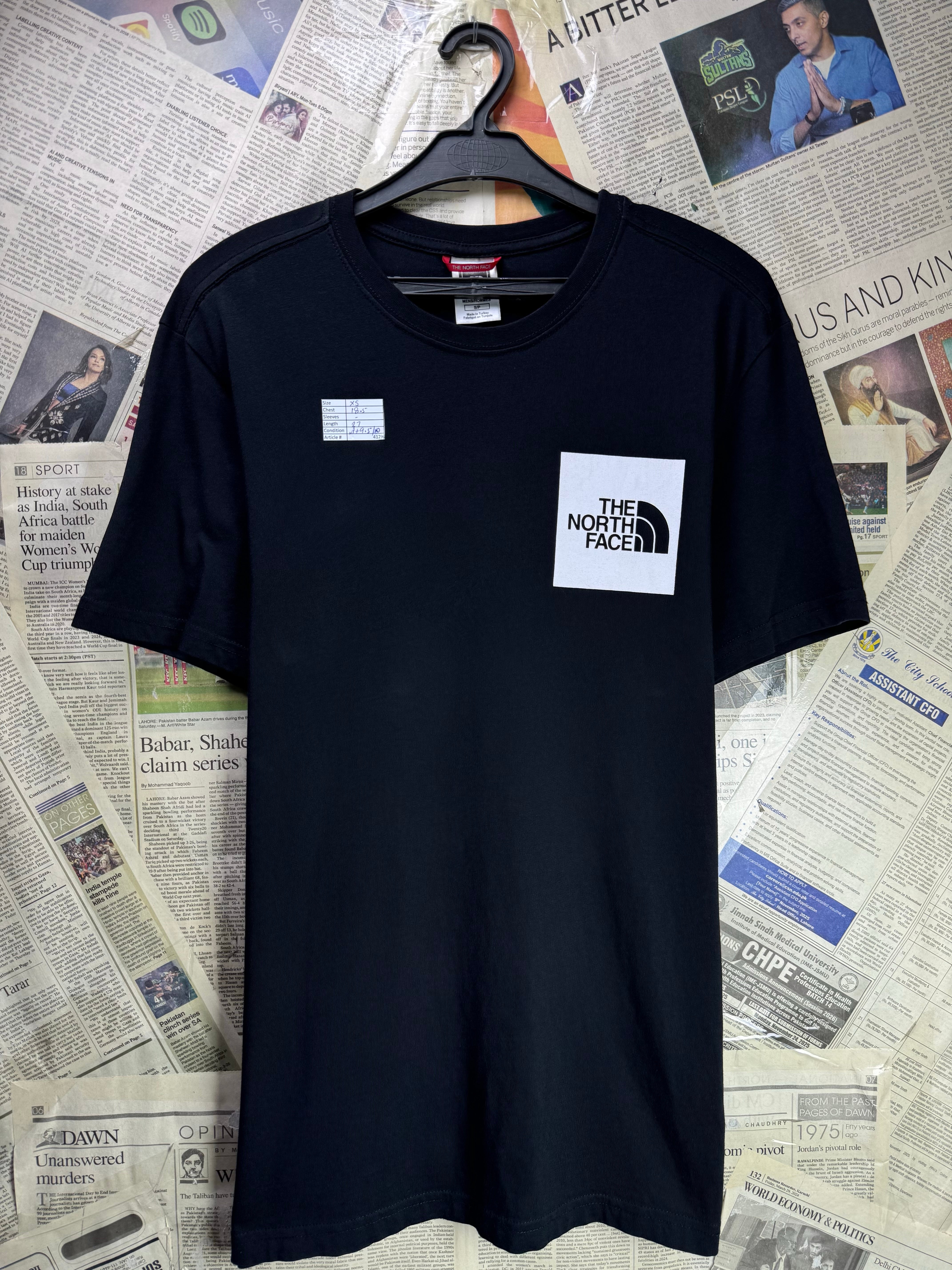 The North Face® XS | Black | Chest: 18.5" | T-Shirt | Cotton | 4129 - Genuine Maal
