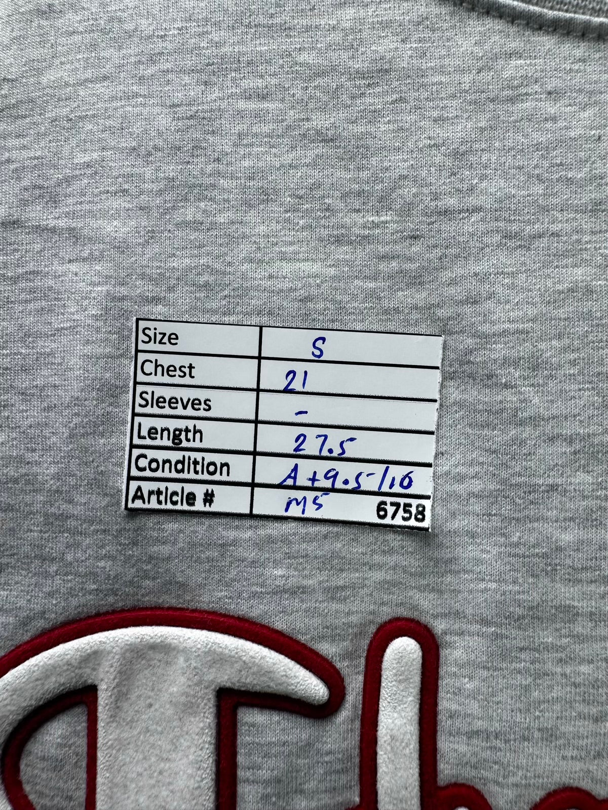Champion® Small | Chest: 21" | Gray | T-Shirt | Cotton-Elastane | M5 - 6758