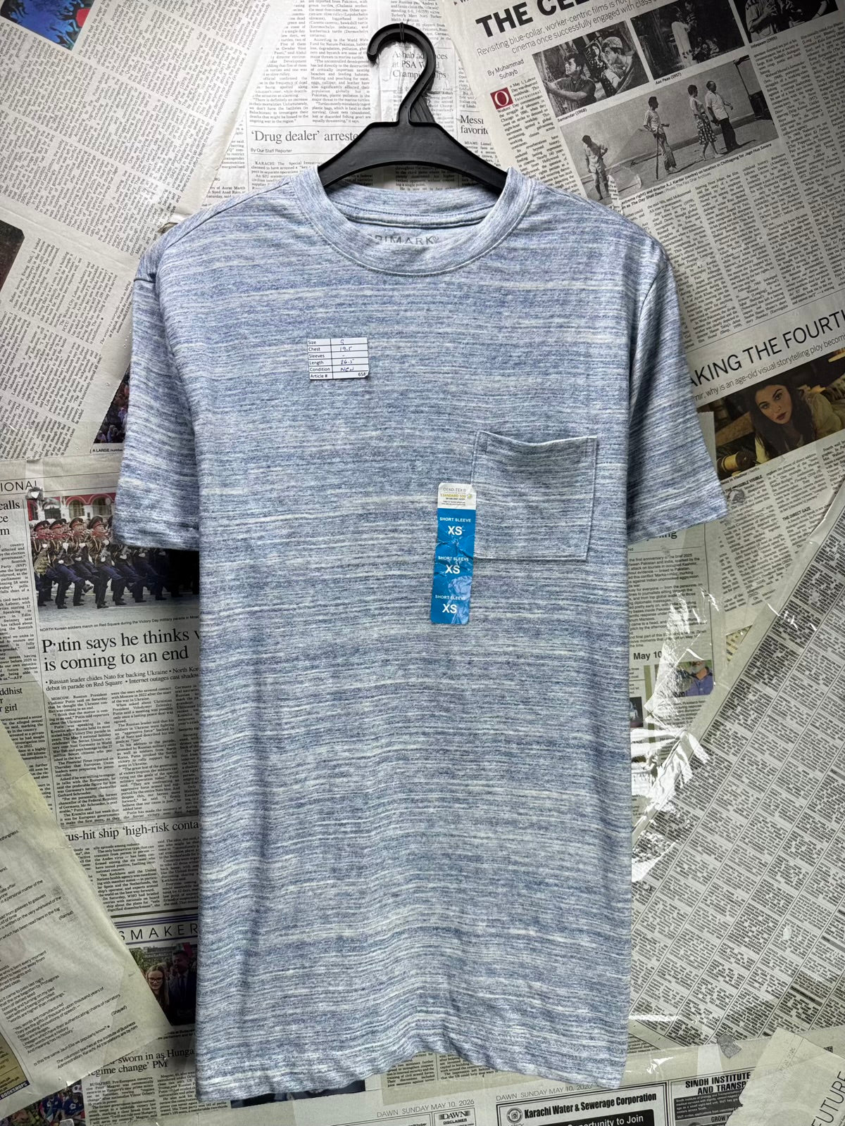 Primark® Small | Chest: 19.5" | Gray | T-Shirt | Poly-Cotton | M4 - 6585