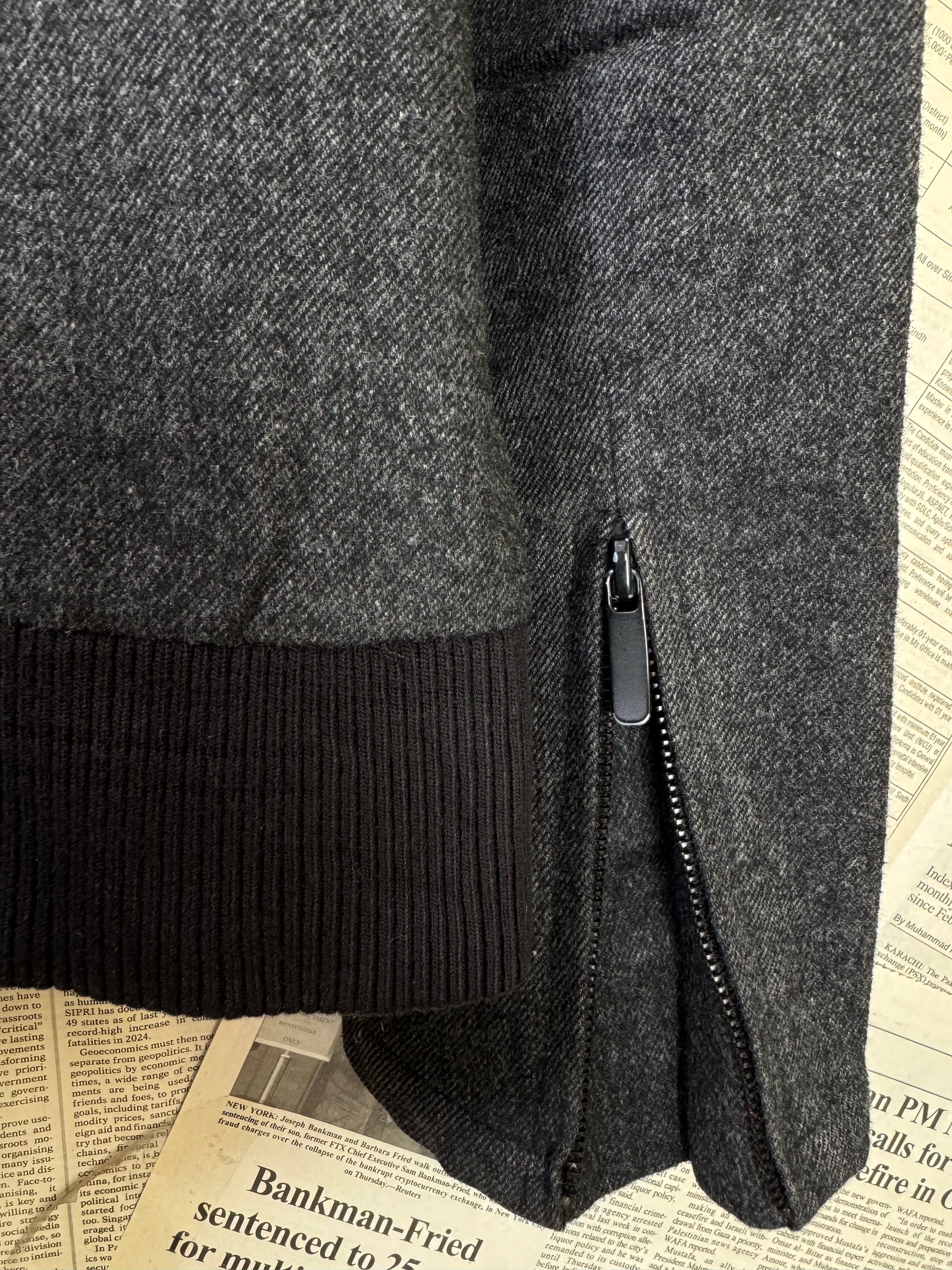 Grasaga® Small | Chest: 21" | Gray | Jacket | Wool - Blend | 3174 - Genuine Maal