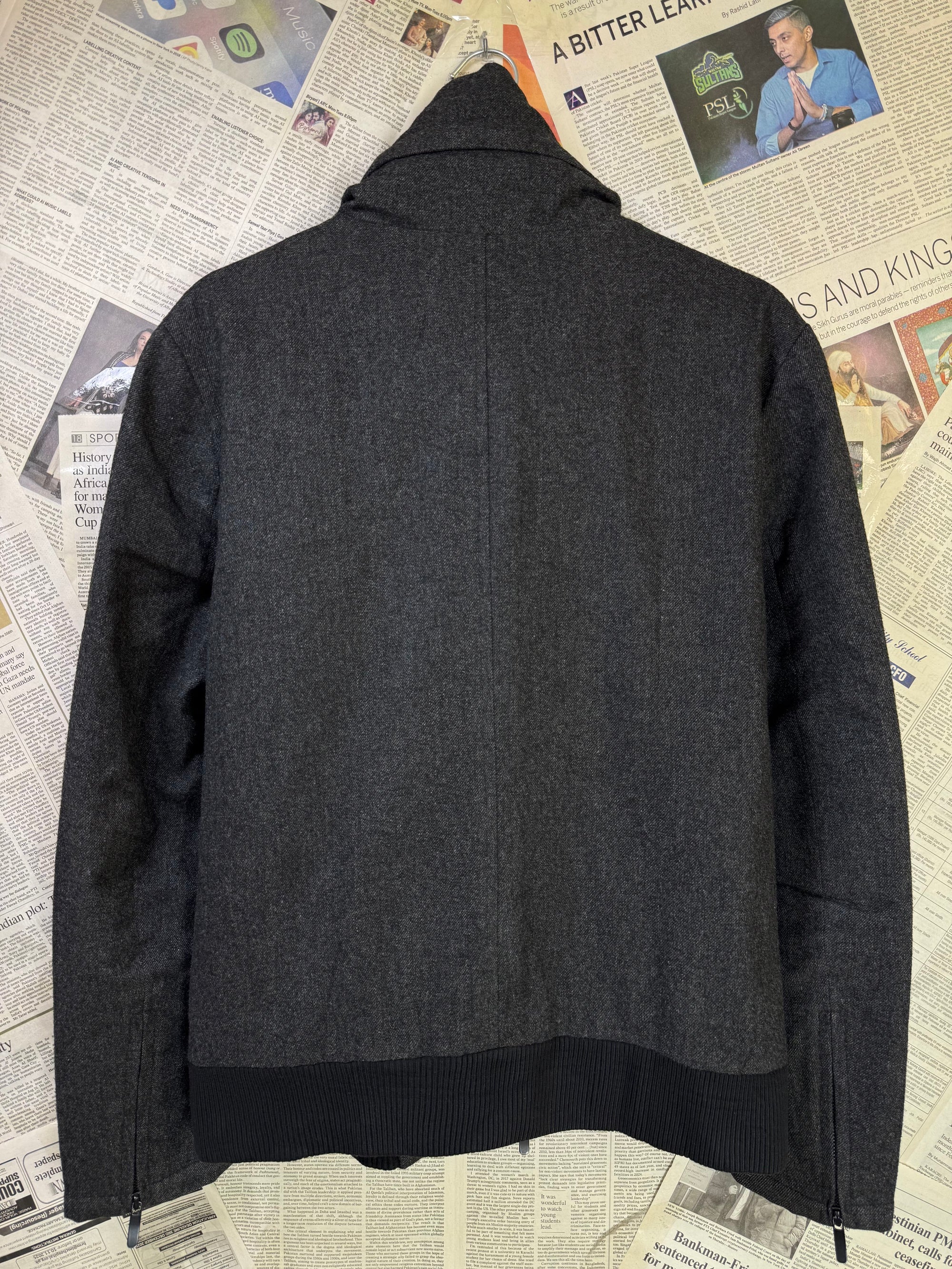 Grasaga® Small | Chest: 21" | Gray | Jacket | Wool - Blend | 3174 - Genuine Maal