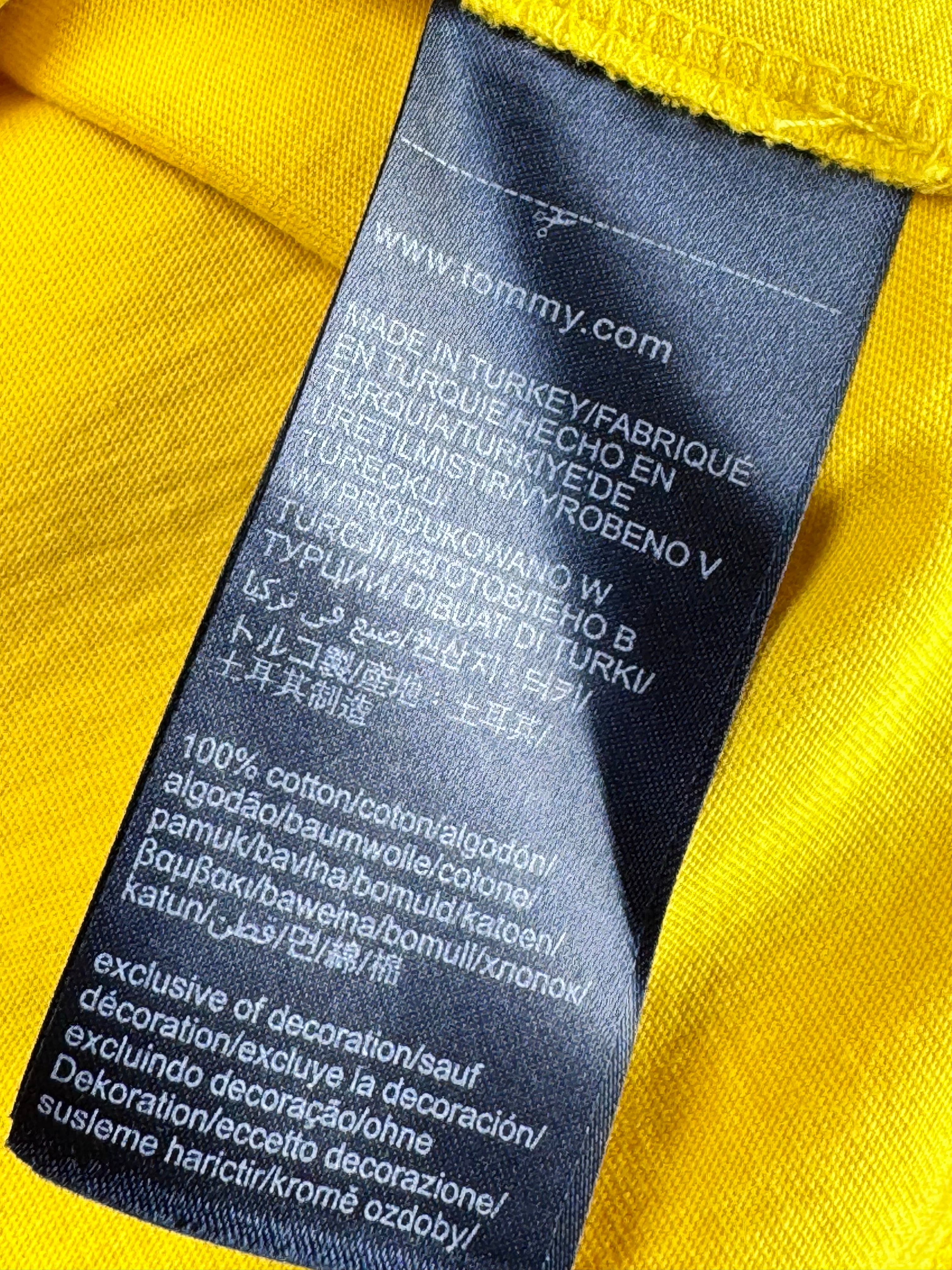Tommy Hilfig*r® Small | Chest: 19" | Yellow | T-Shirt | Cotton | 4108 - Genuine Maal