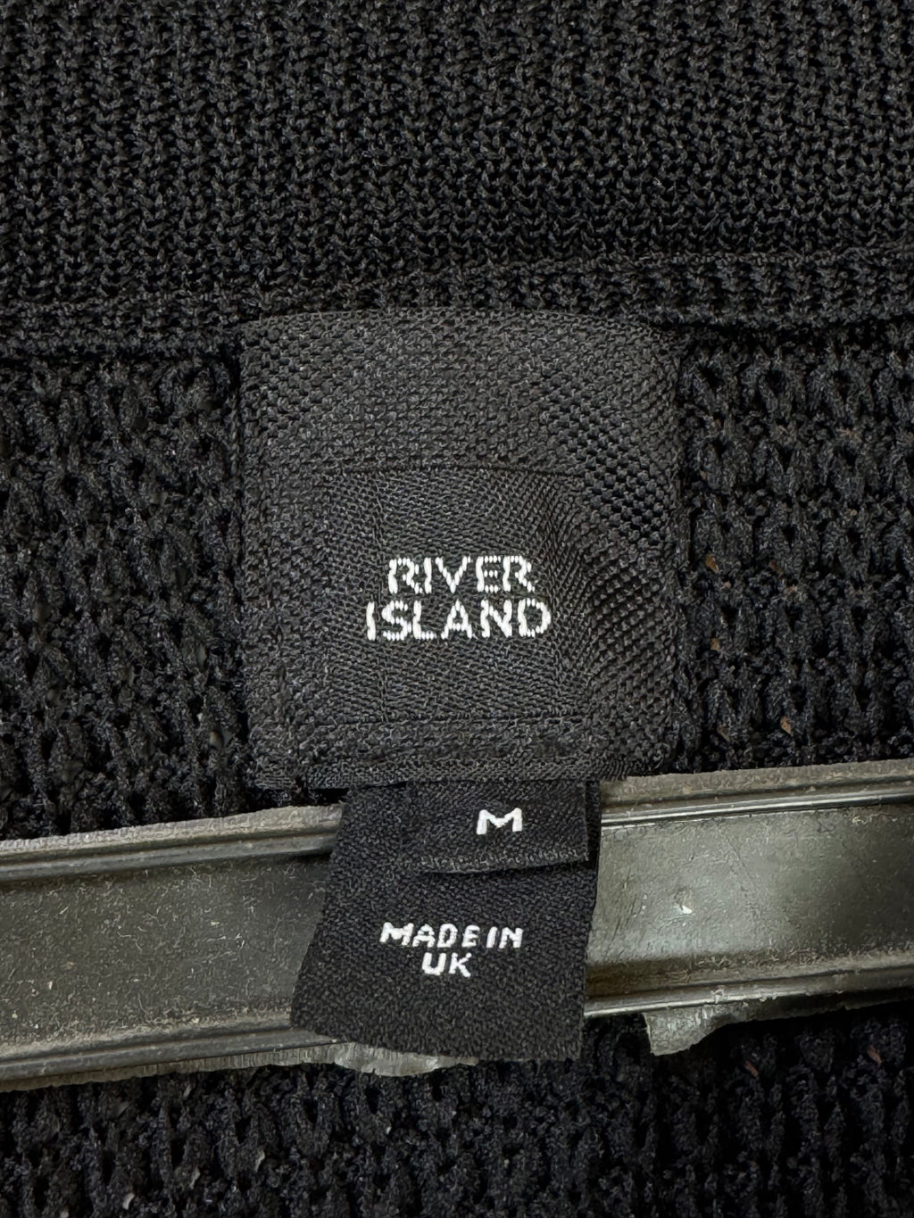 River Island® Small | Chest: 20" | Black | Sweat Shirt | Poly | 3175 - Genuine Maal