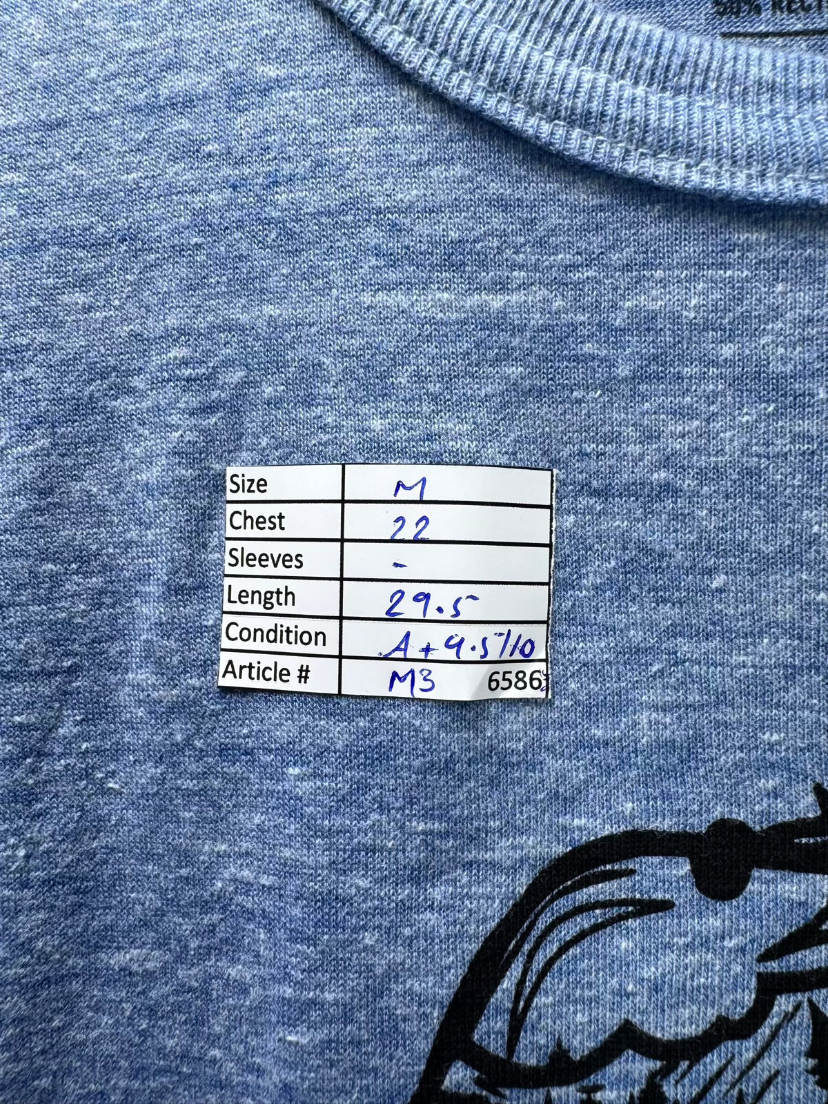 Powder & Pine® Medium | Chest: 22" | Blue  | T-Shirt | Poly-Cotton-Rayon | M3 - 6586