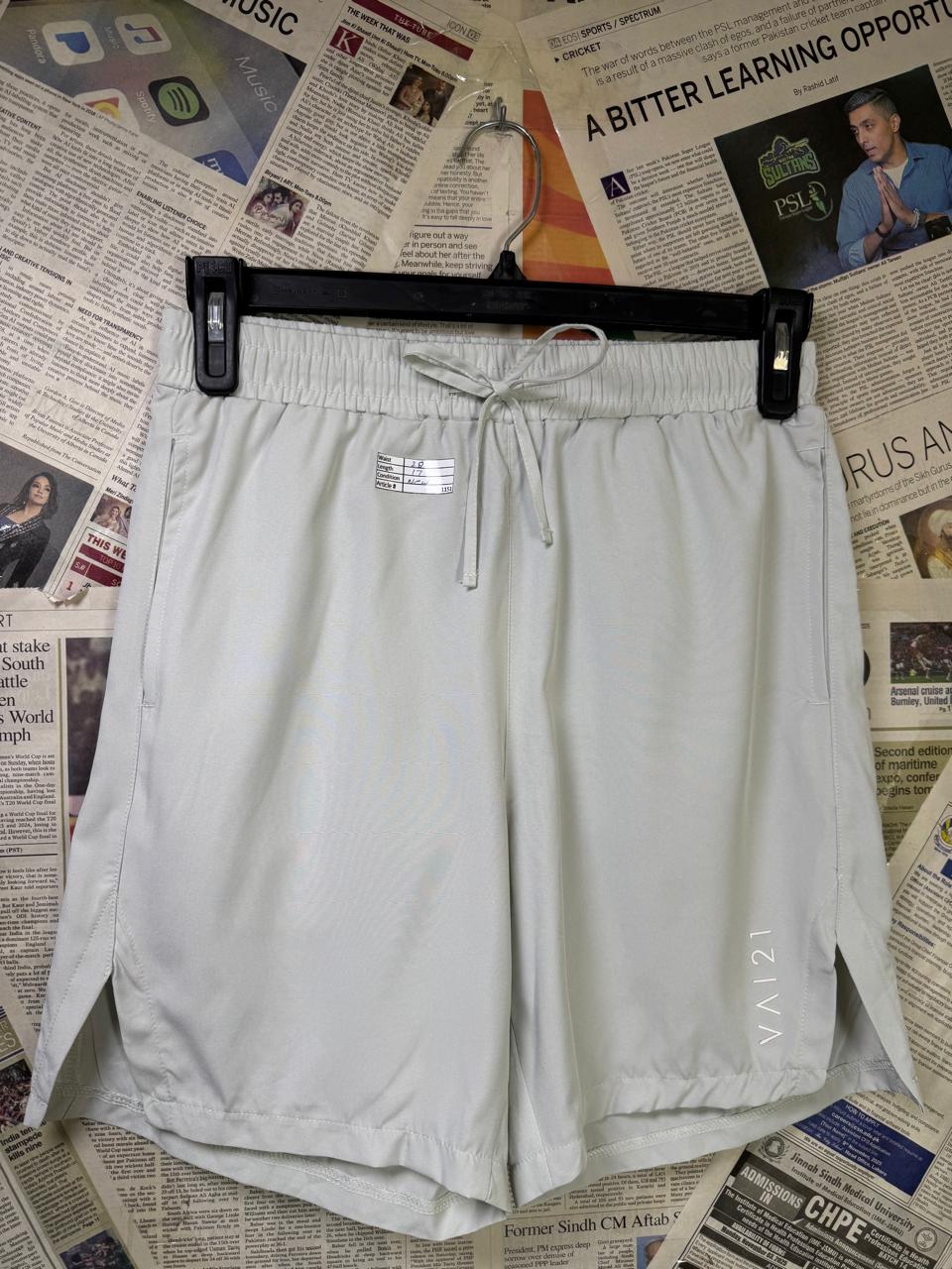 Vai21® Waist: 28" | Gray | Shorts | Poly | 1151 - Genuine Maal