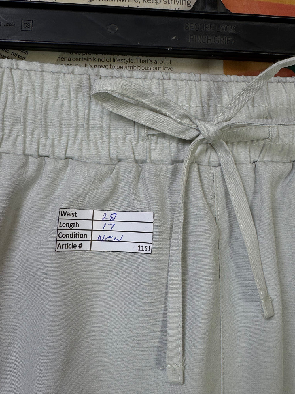 Vai21® Waist: 28" | Gray | Shorts | Poly | 1151 - Genuine Maal