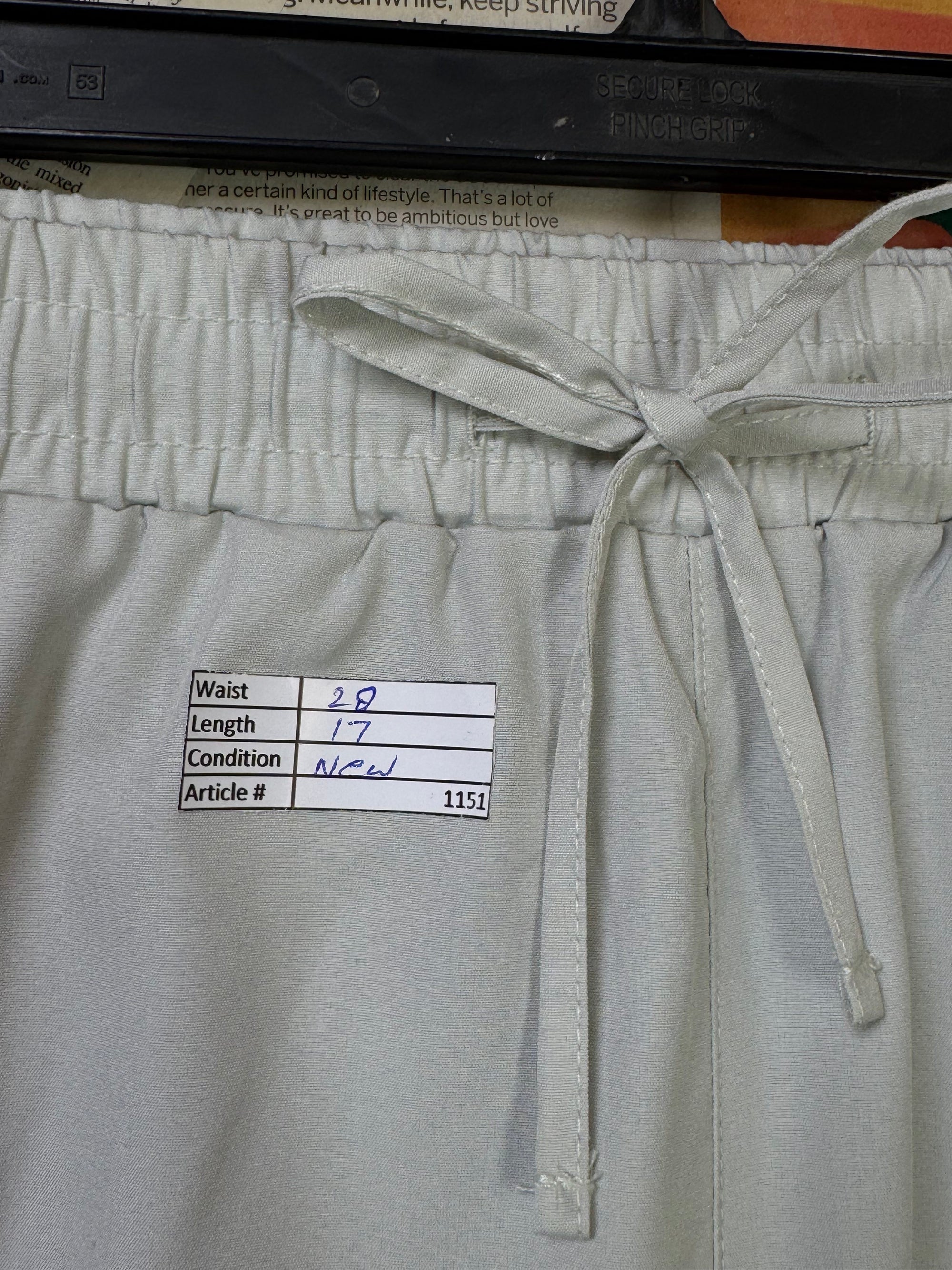 Vai21® Waist: 28" | Gray | Shorts | Poly | 1151 - Genuine Maal