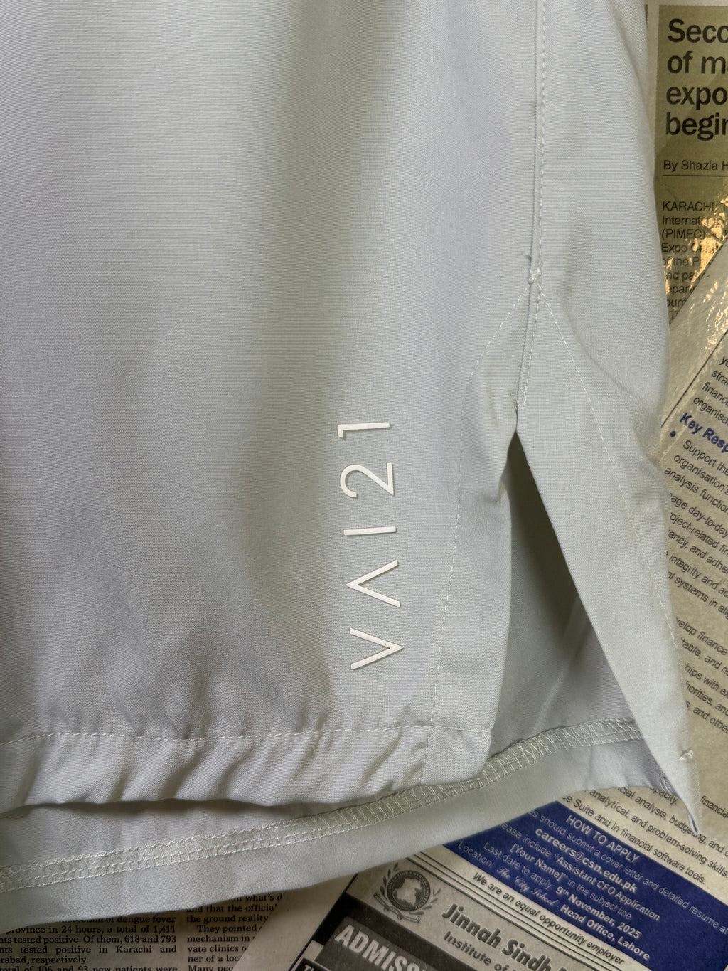 Vai21® Waist: 28" | Gray | Shorts | Poly | 1151 - Genuine Maal